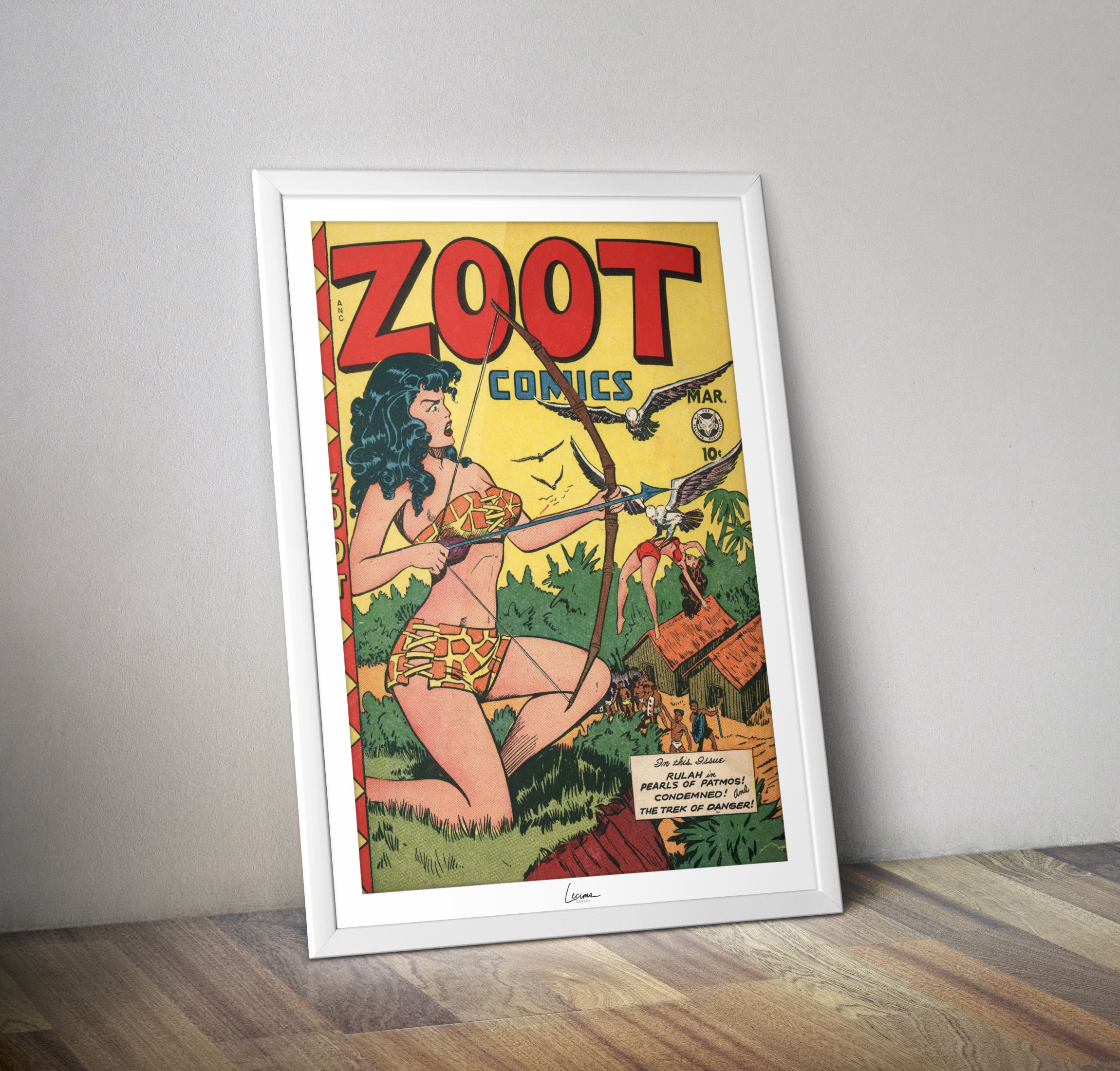 Affiche couverture DC Comics ZOOT numéro 14 de 1948