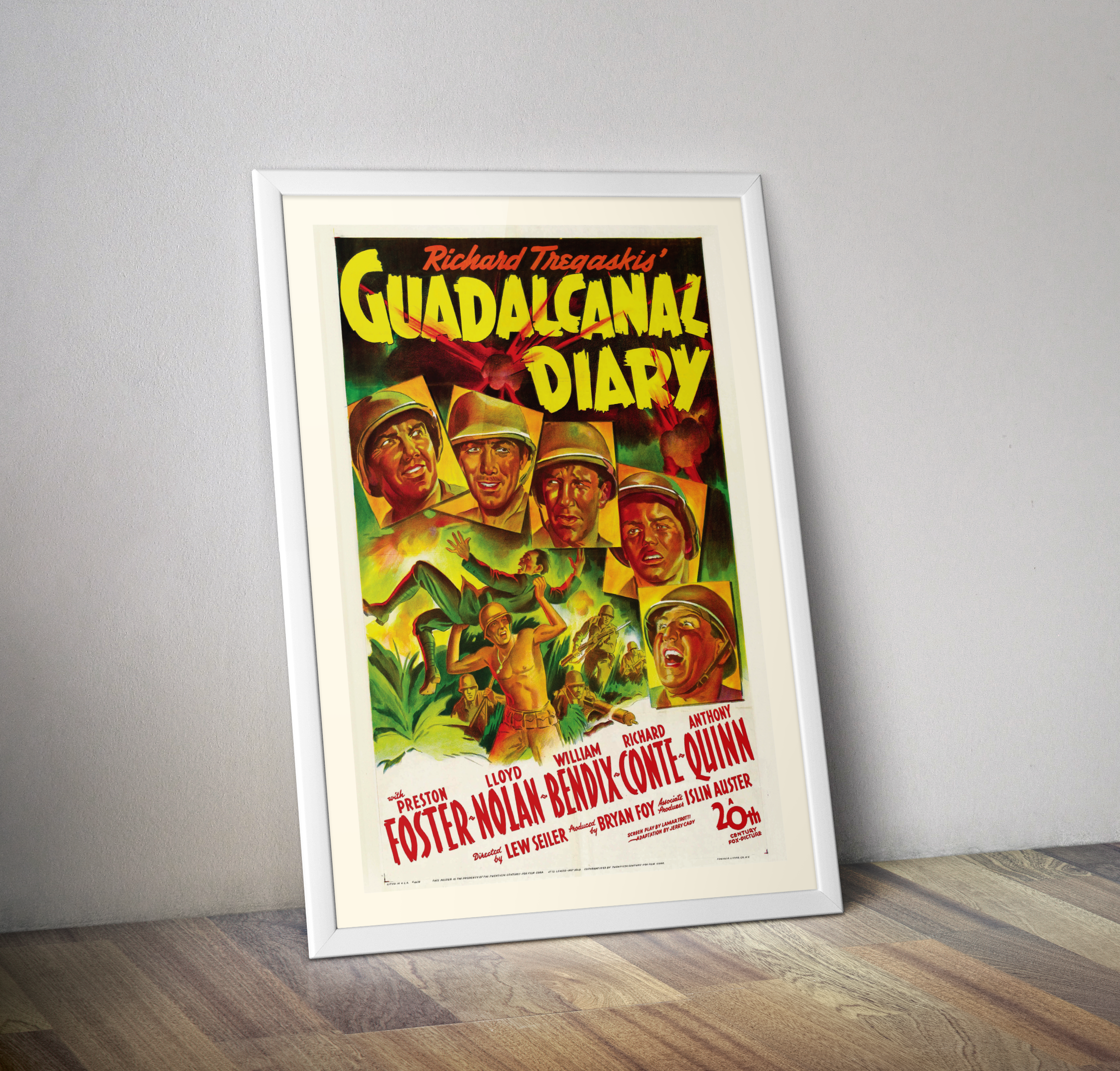 Affiche cinéma Guadalcanal diary 1943