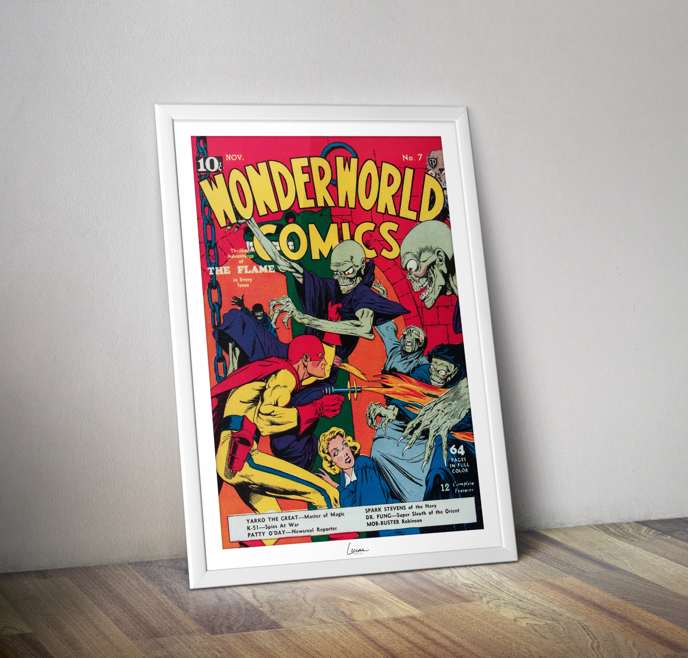 Affiche couverture Wonderworld Comics 1939 - Poster DC Comics