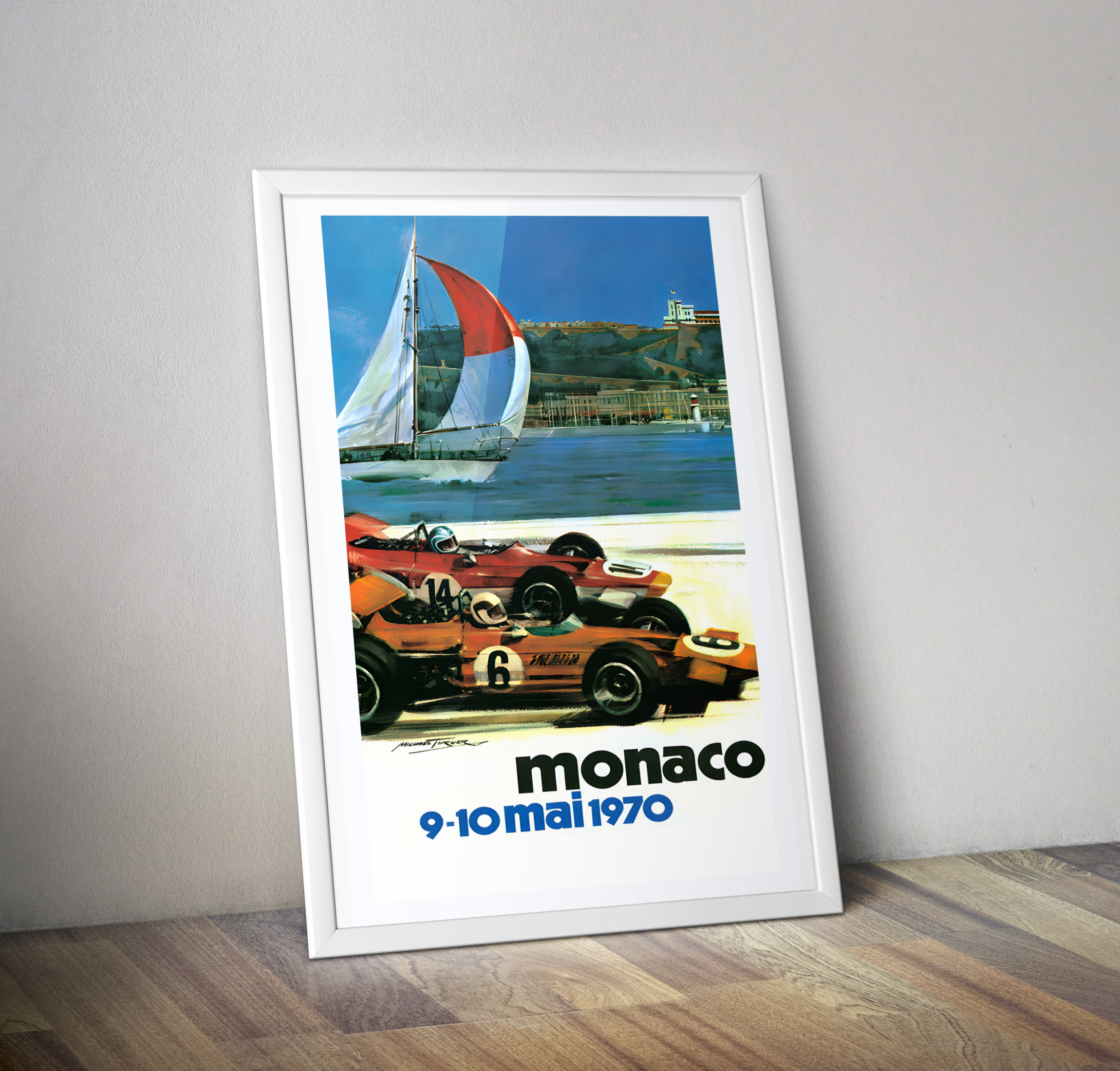Affiche Vintage Monaco 1970 - Poster vintage Monaco