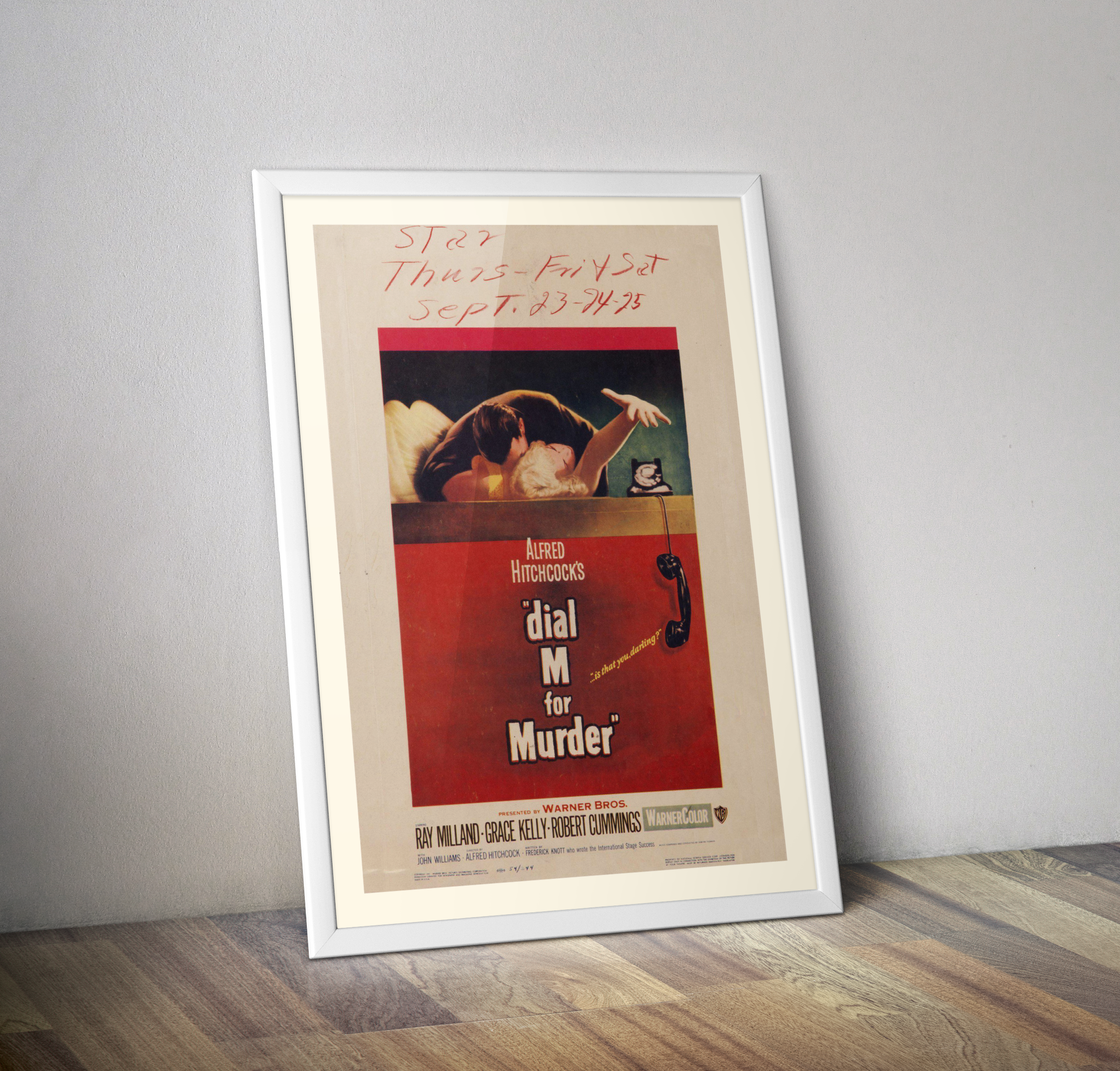 Affiche film  Dial M for murder 1954 - Poster vintage film