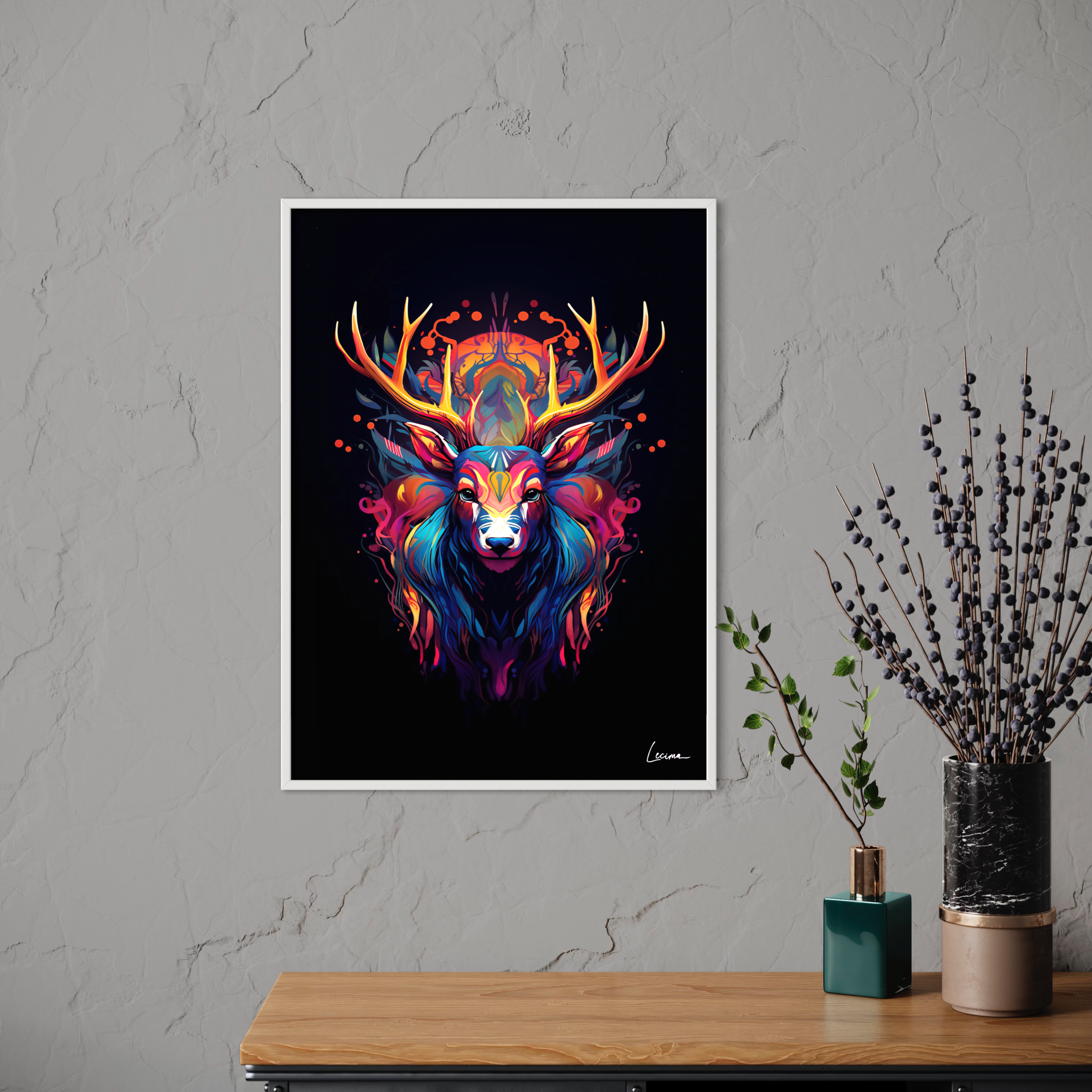 Affiche cerf décoration murs - Poster décoration