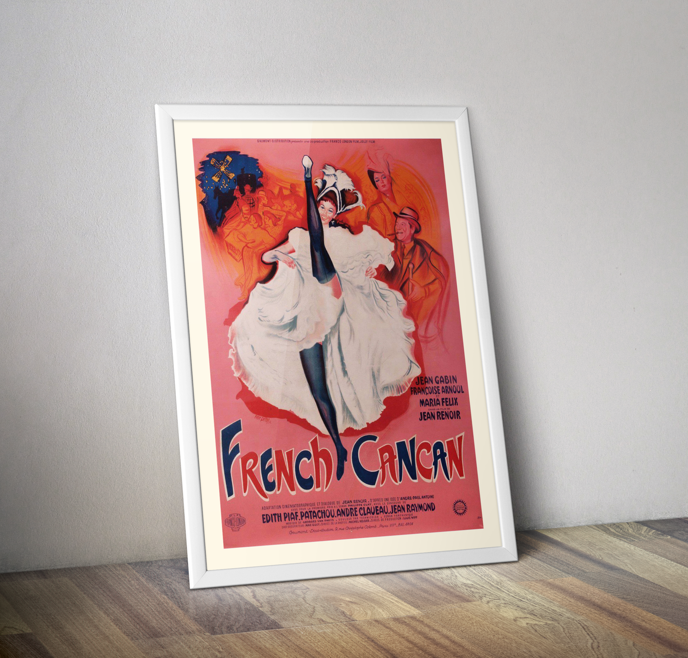 Affiche cinéma french cancan 1955
