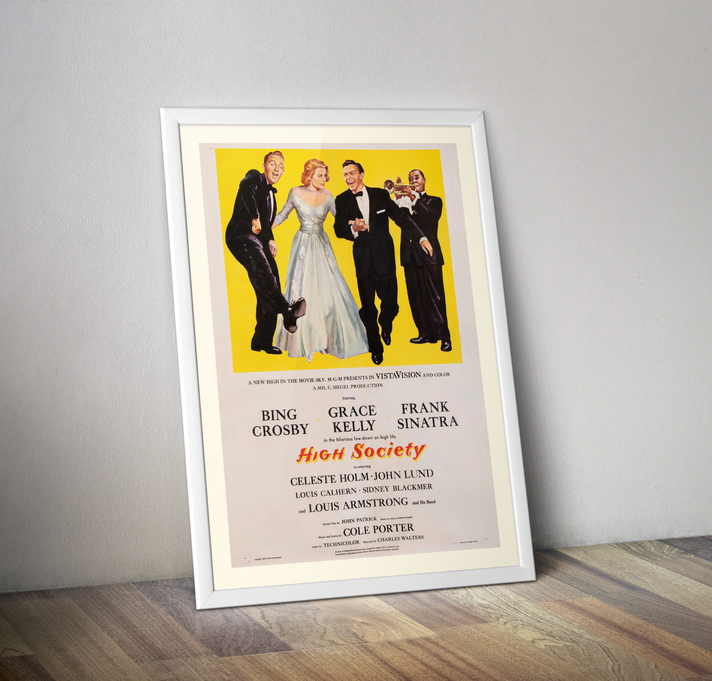 Affiche cinéma film Haute société 1956 I Grace Kelly, Frack Sinatra