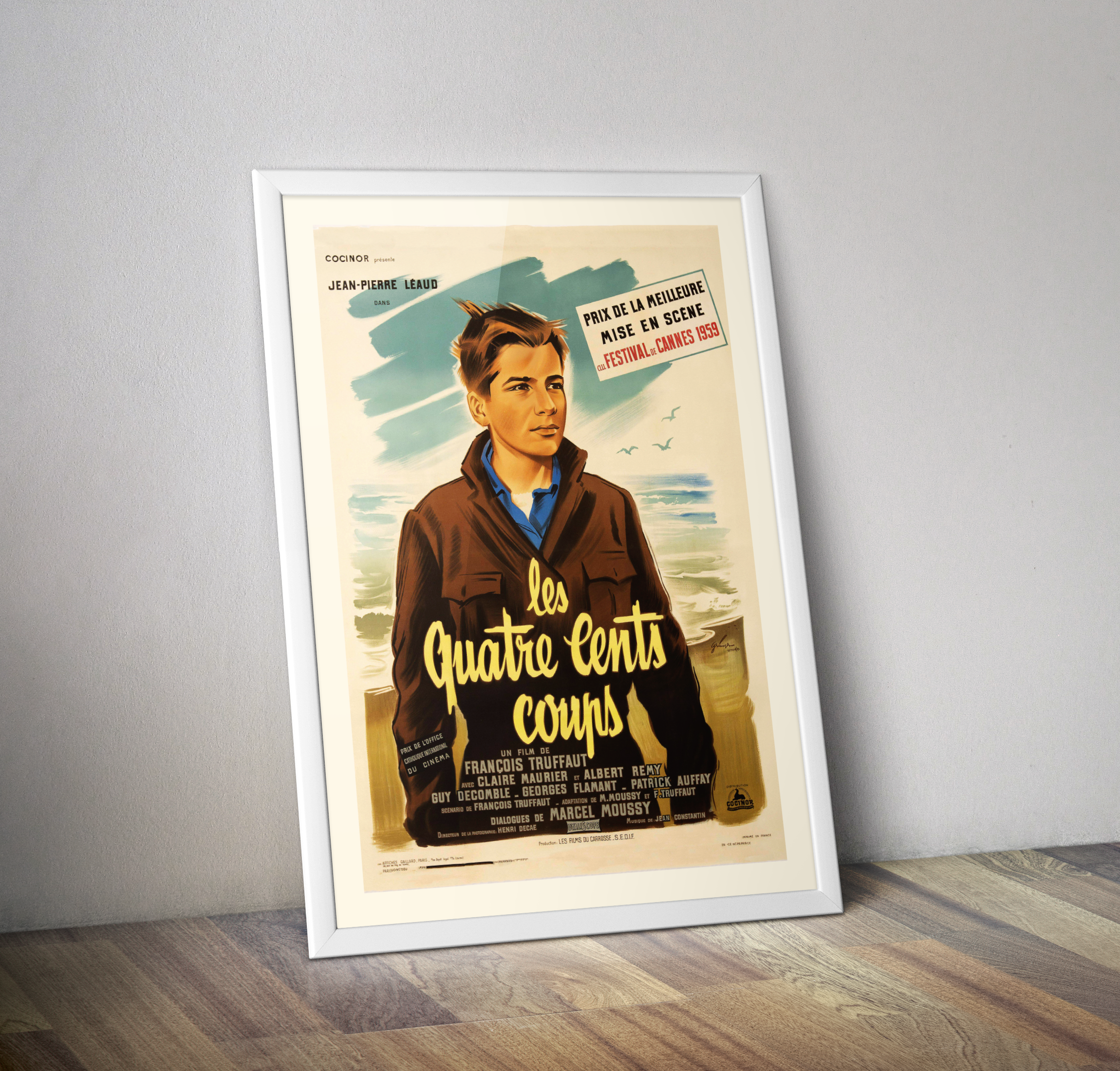 Affiche cinéma Les quatre cents coups 1959 I Françcois Truffaut
