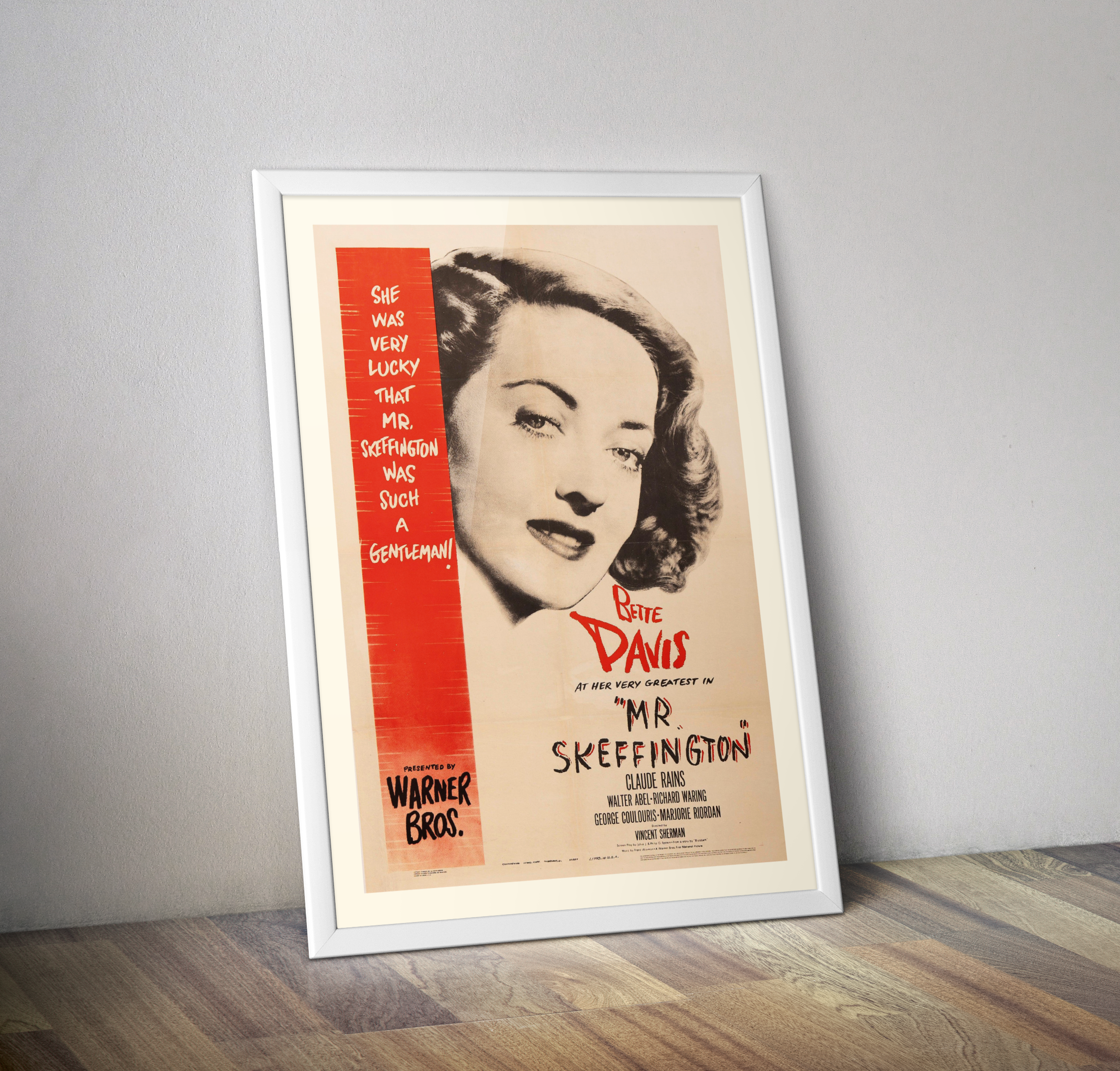 Affiche cinéma Femme aimée est toujours jolie 1943 I Poster Mr. Skeffington