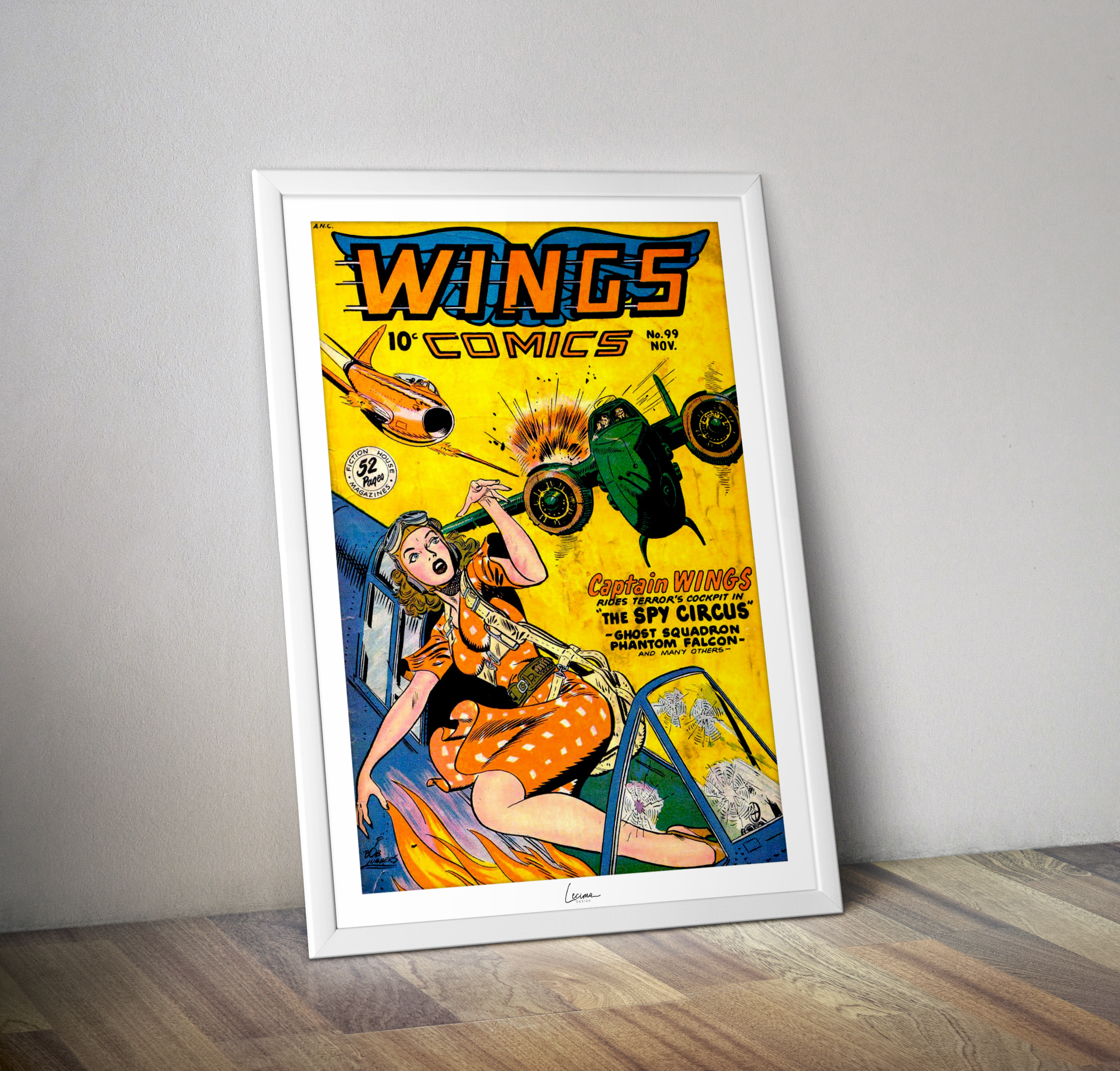 Poster Comics numero 99 Fiction House 1948 - Affiche Comics vintage