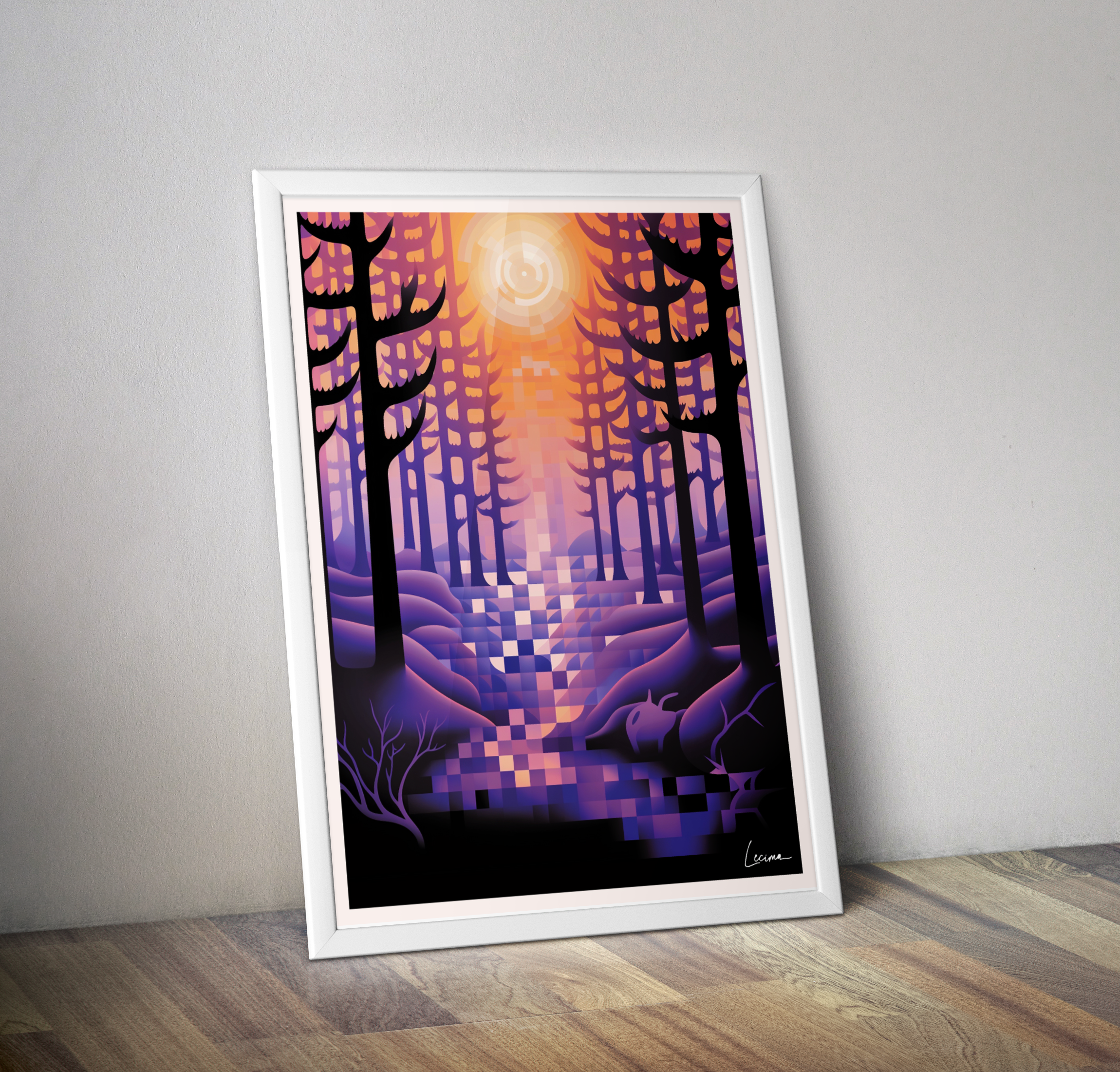 Affiche foret enfant décoration chambre - Poster chambre bébé