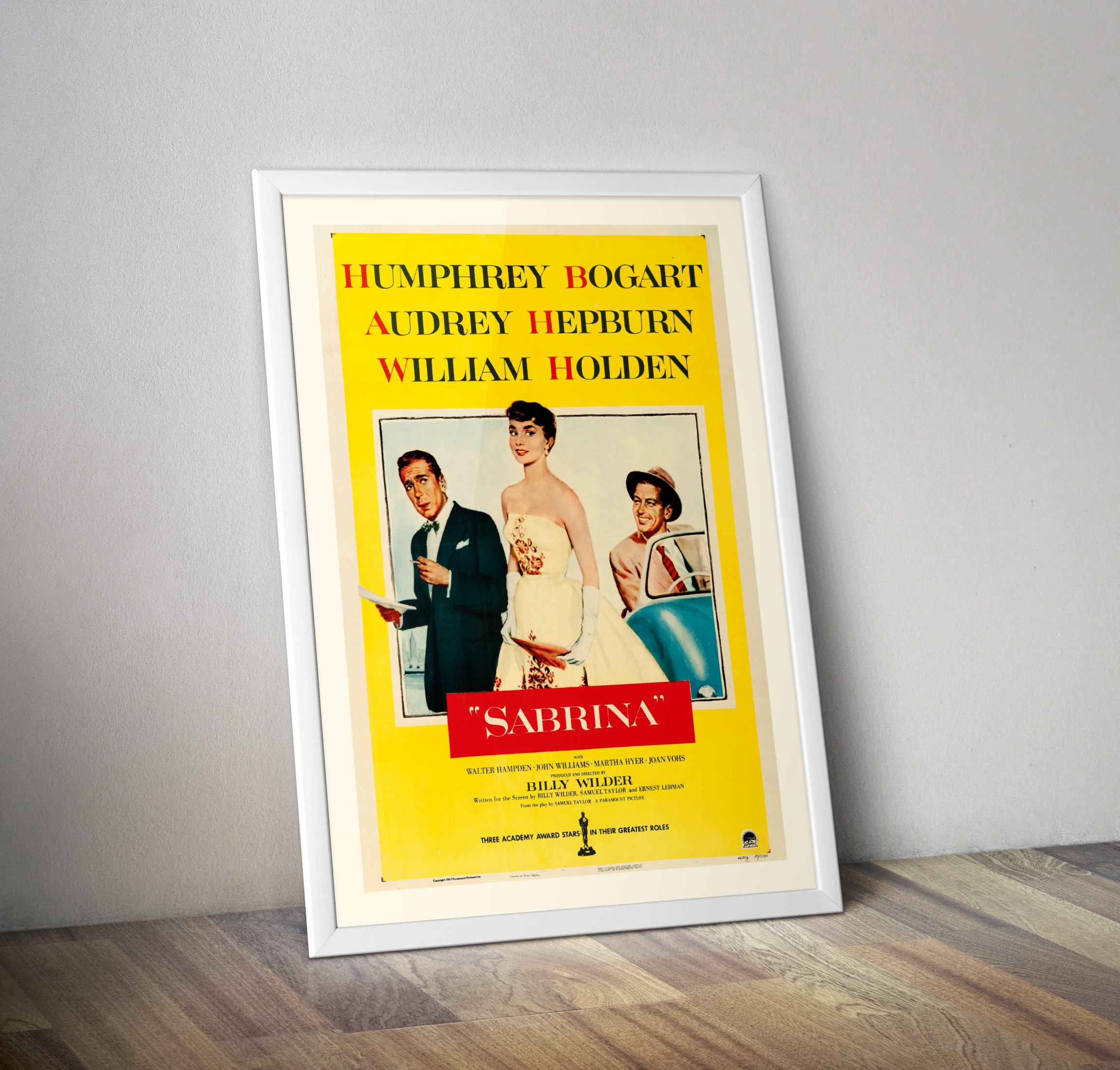 Affiche cinéma film SABRINA 1954 I Poster vintage