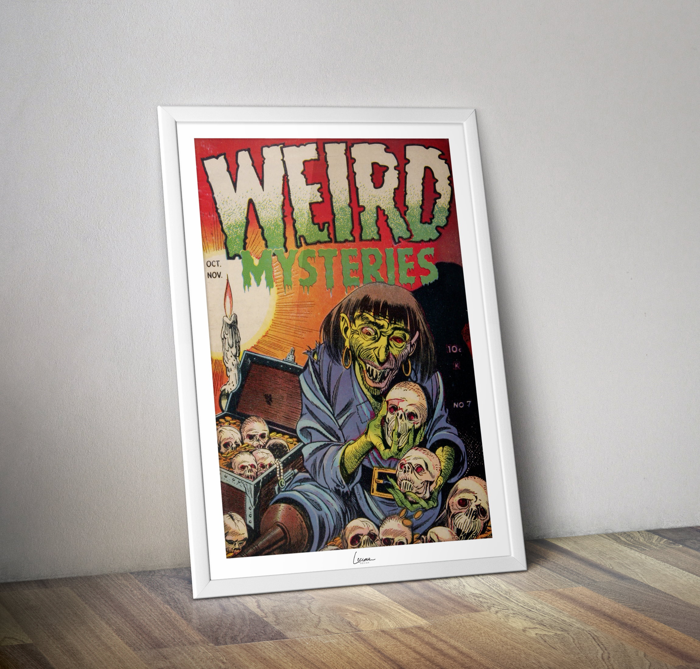 Poster couverture Weird Mysteries numero 7 - Affiche Comics