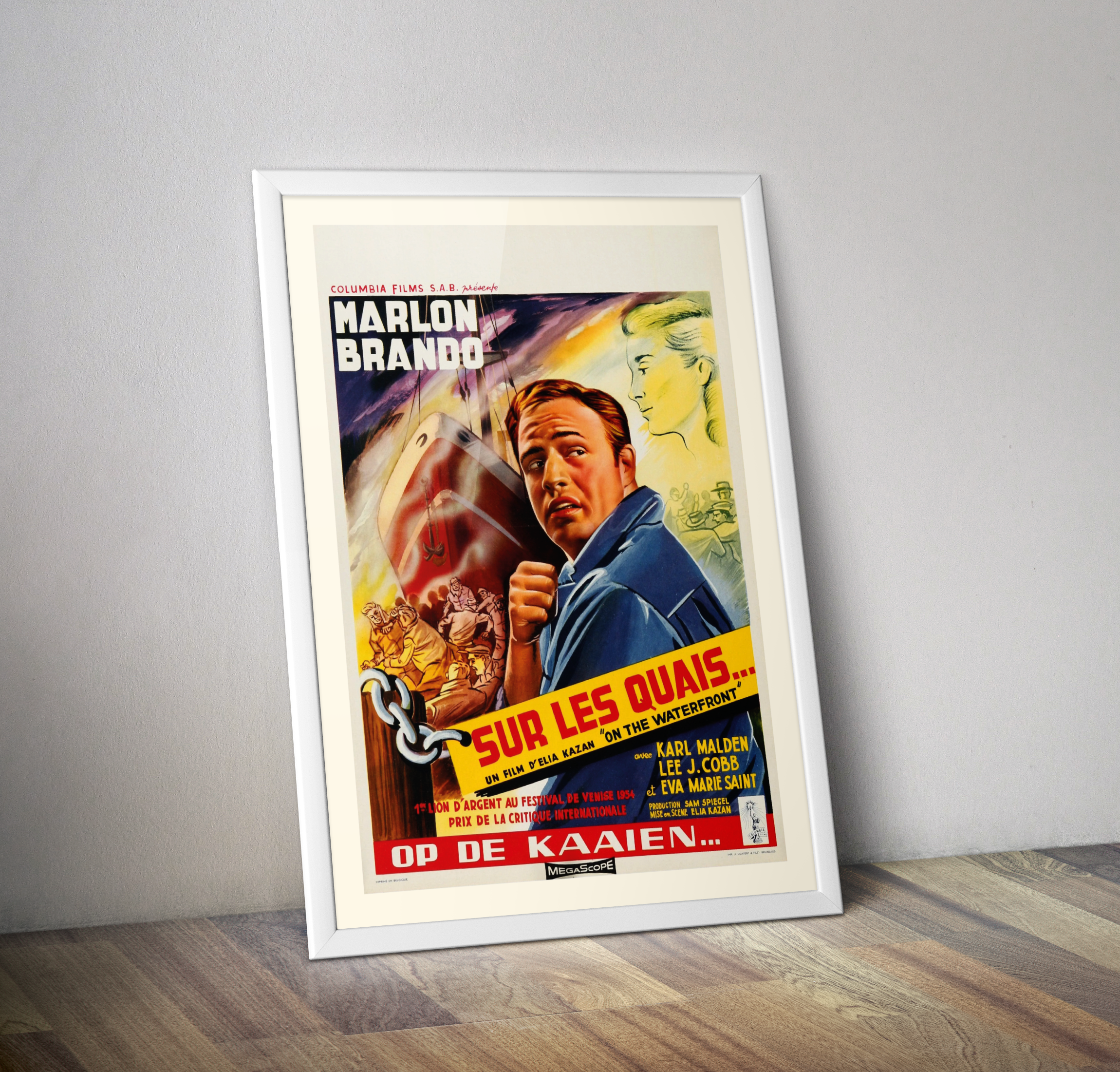 Affiche cinéma Sur les quais 1954 I Poster film Marlon Brando