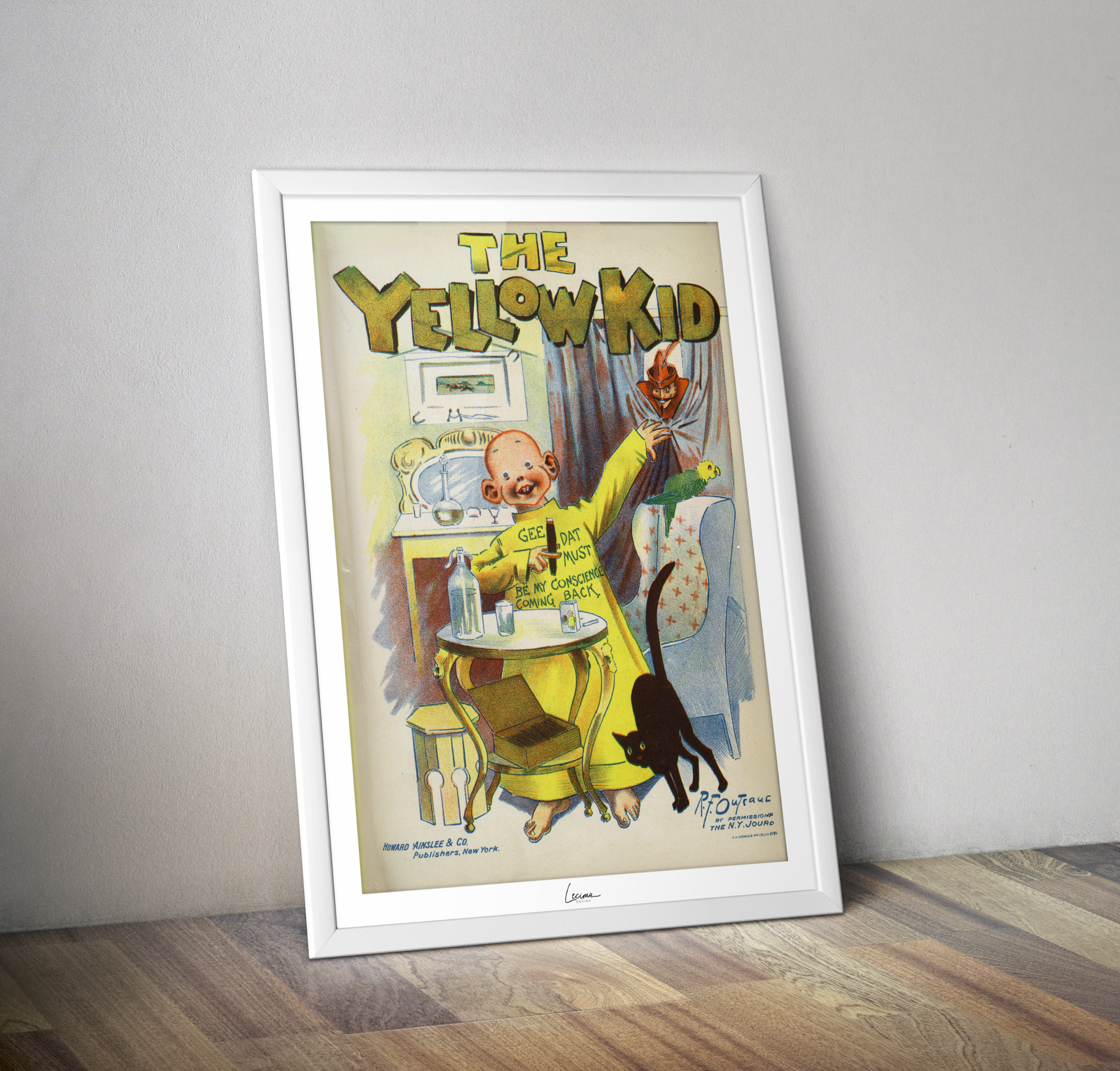 Poster Comics The Yellow Kids 1897 - Affiche vintage