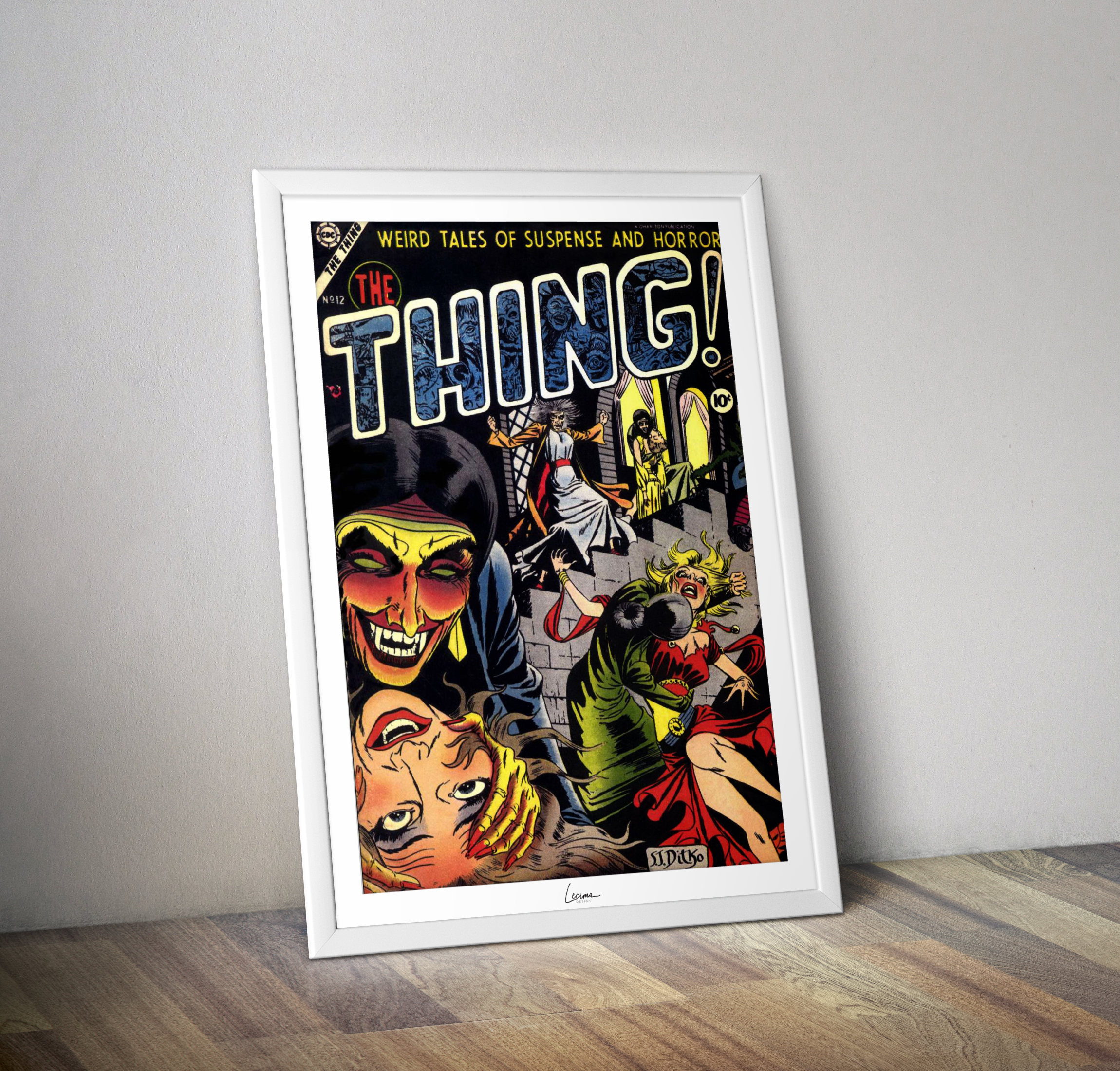 Poster Charlton comics THING 1952 - Affiche vintage