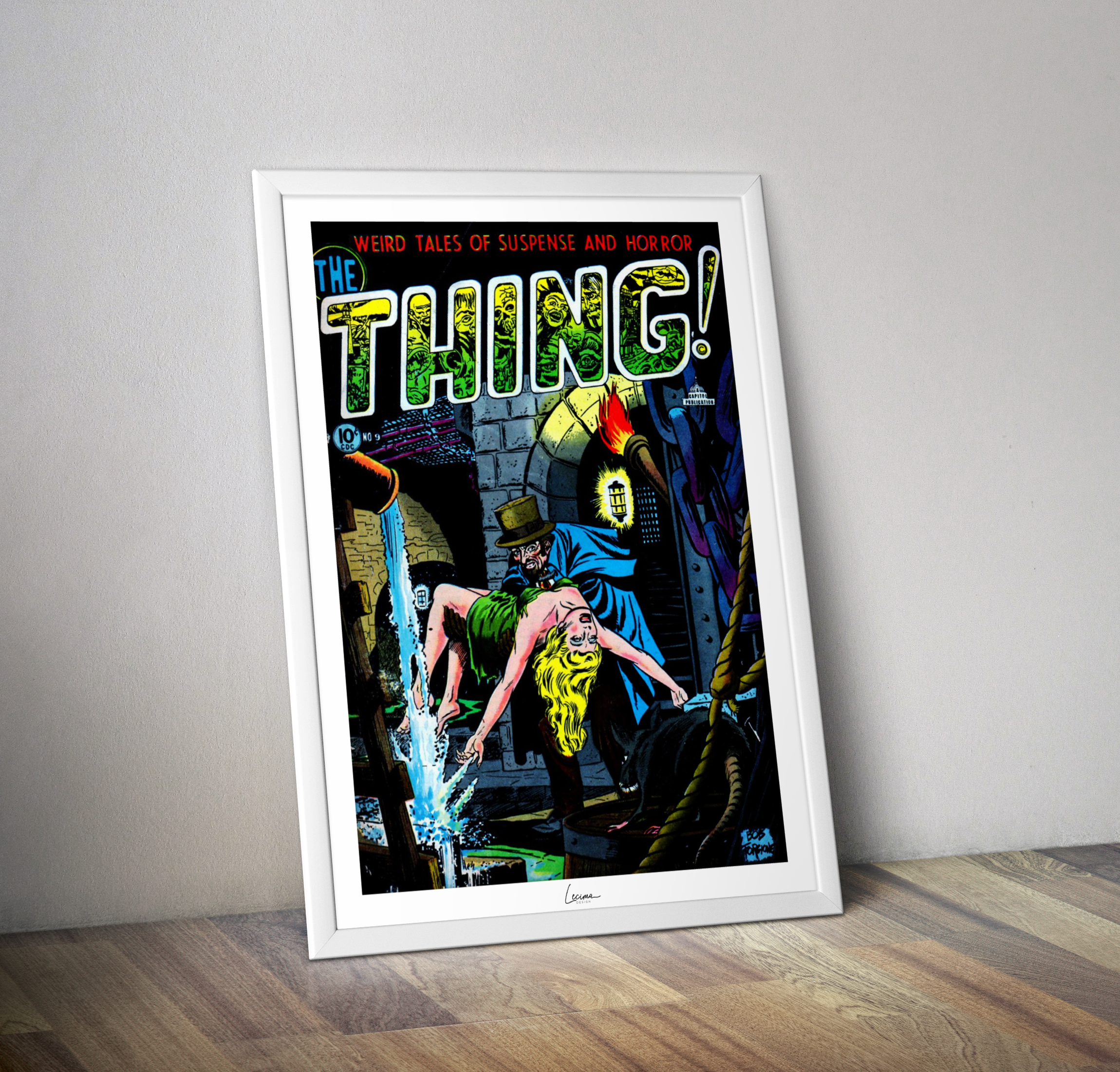 Poster comics THING numéro 9 - Affiche vintage couverture bandes dessinées