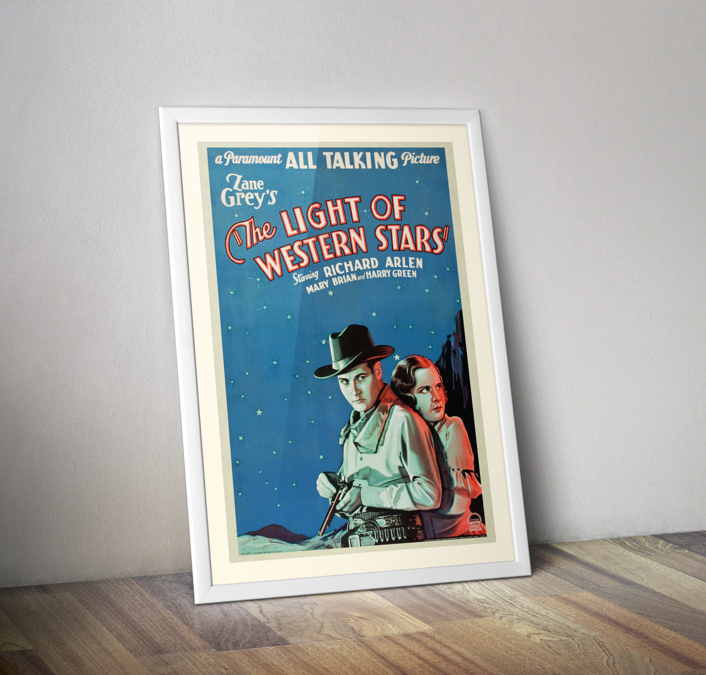 Affiche western The Light of Western Stars 1930