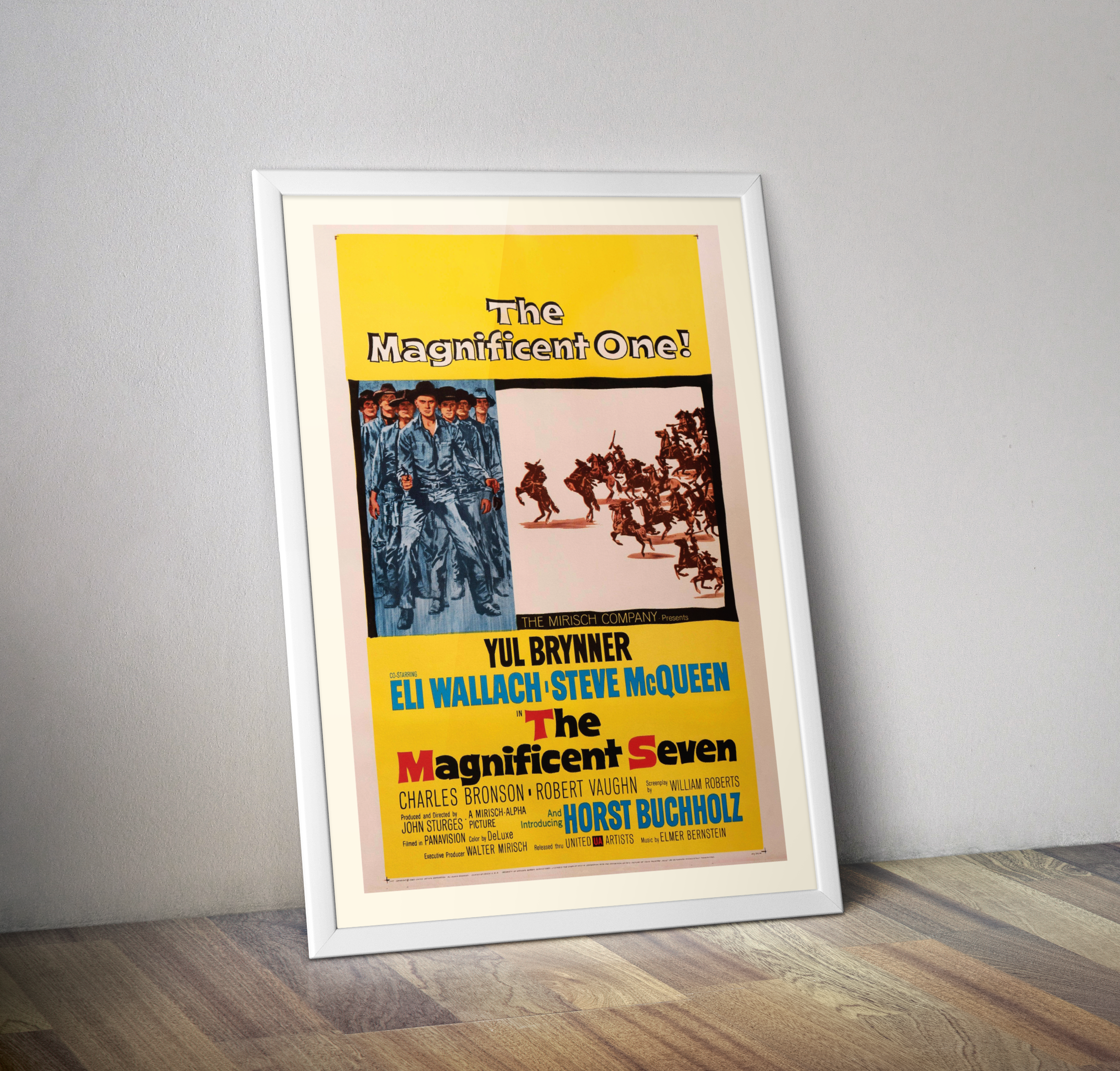 Affiche cinéma Les Sept Mercenaires 1960 I The magnificent seven
