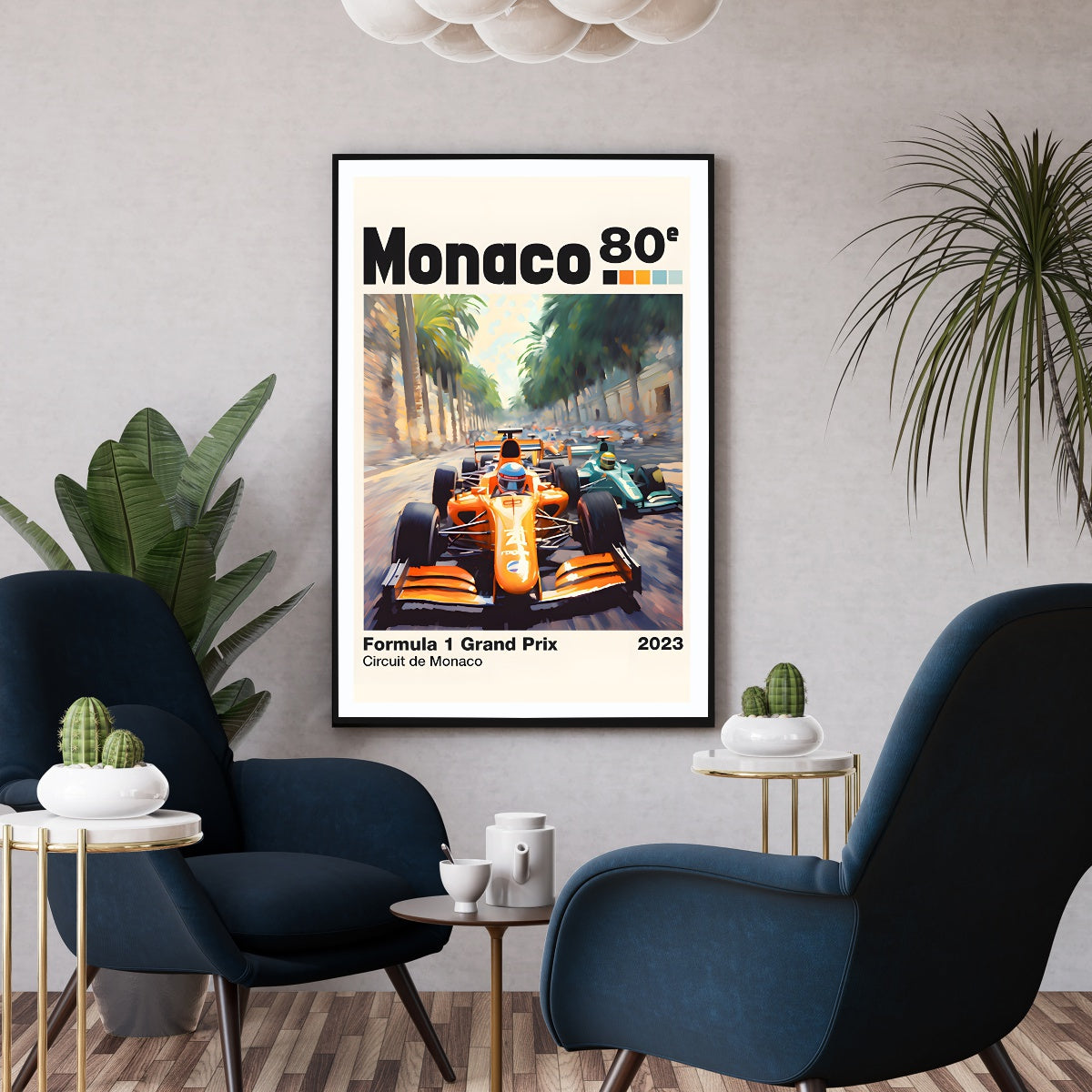Affiche Monaco grand prix formule 1