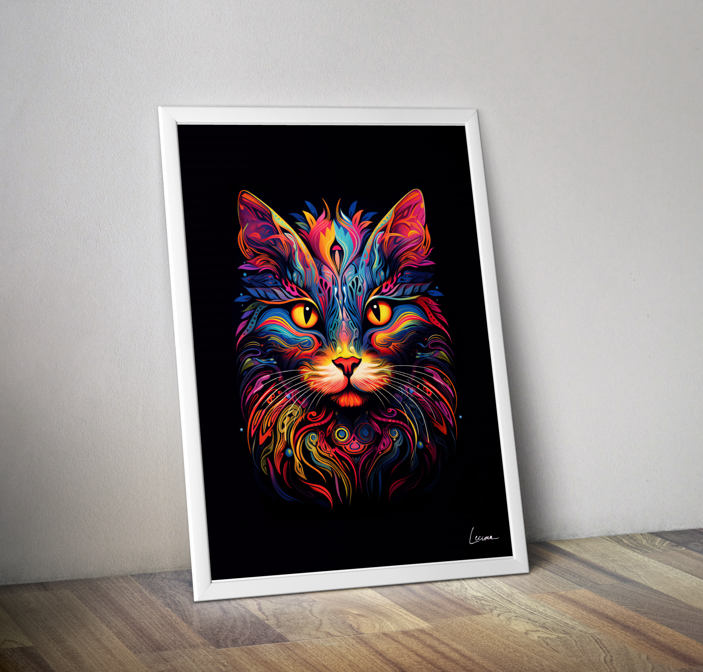 Affiche chat enfant décoration chambre enfant - Poster déco chambre