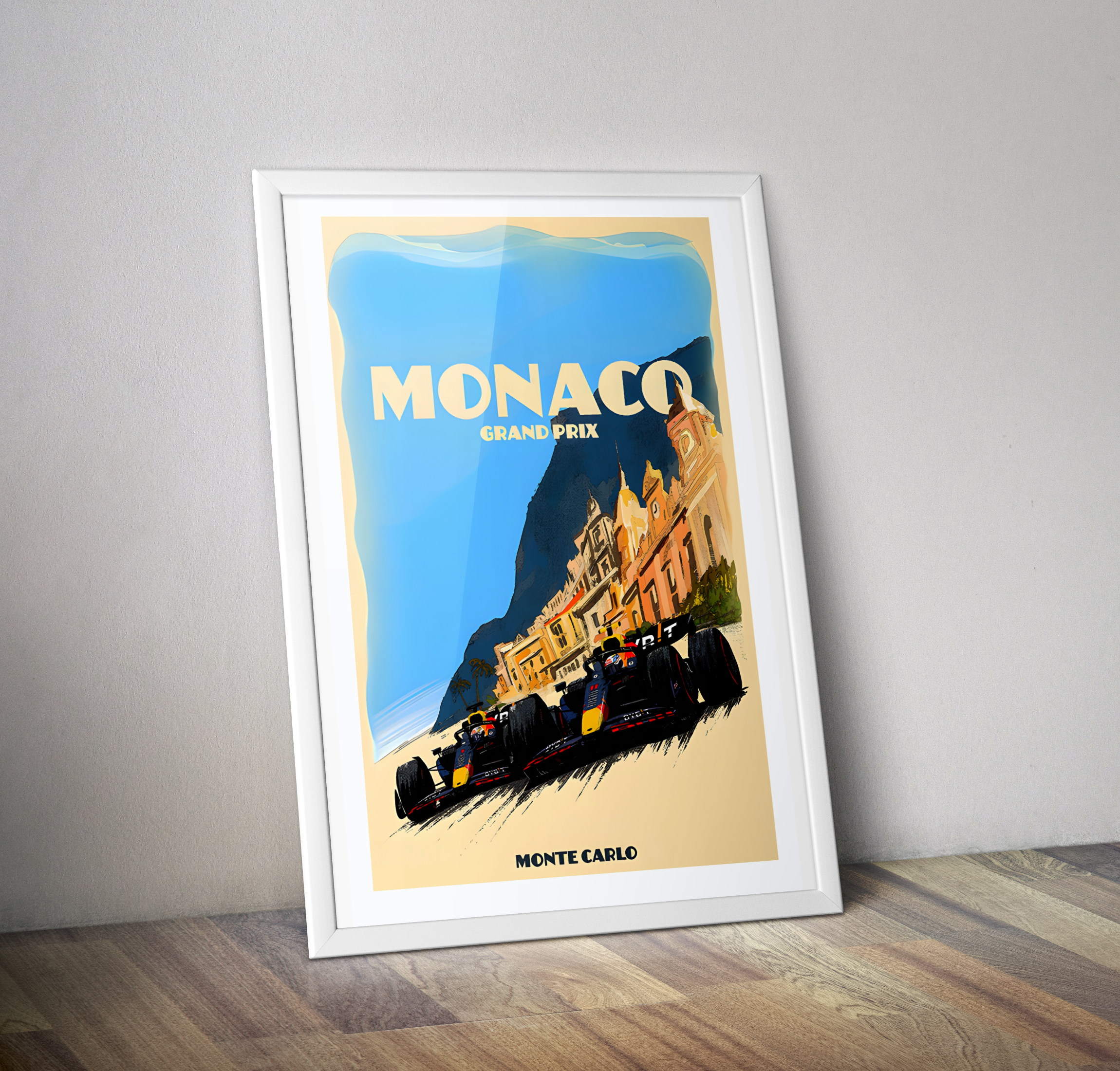 Affiche poster vintage Monaco grand prix