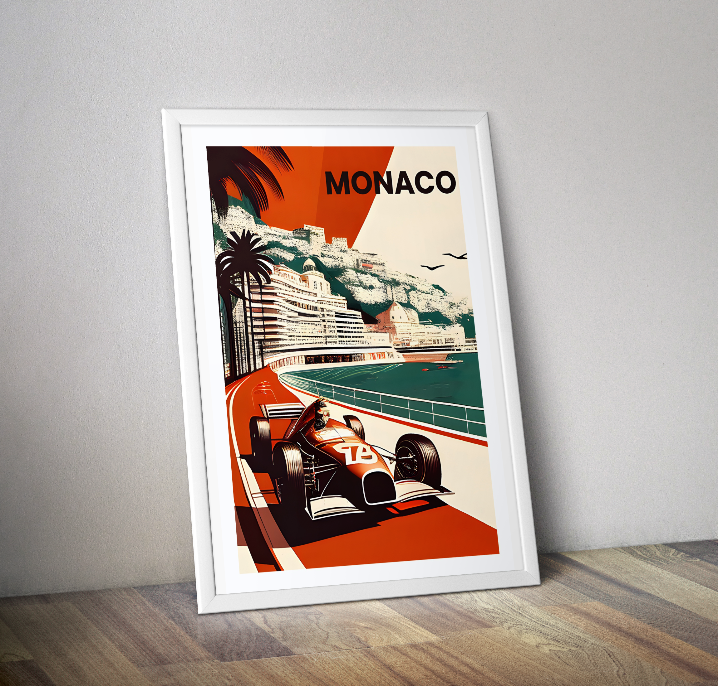 Affiche formule 1 grand prix Monaco