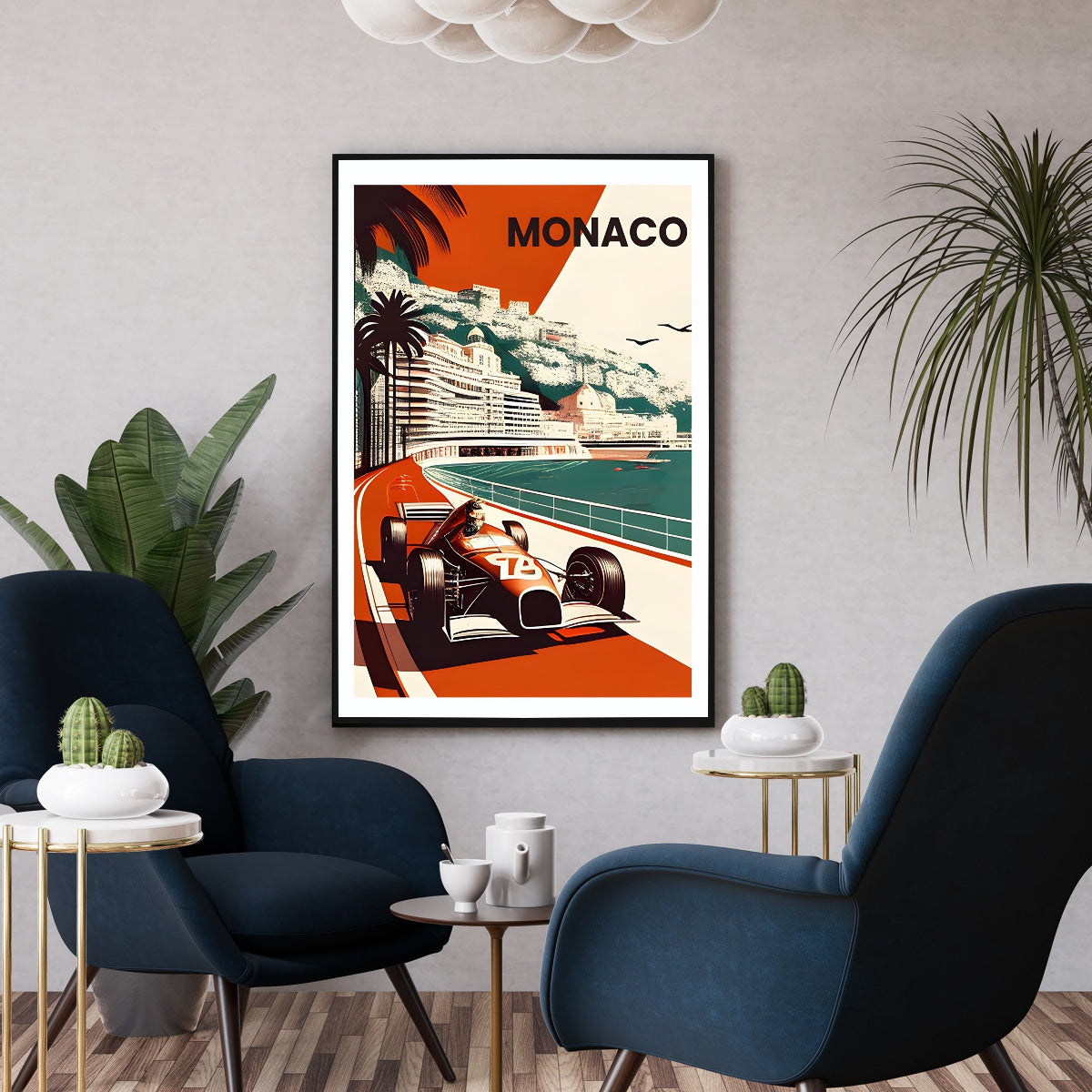 Affiche formule 1 grand prix Monaco