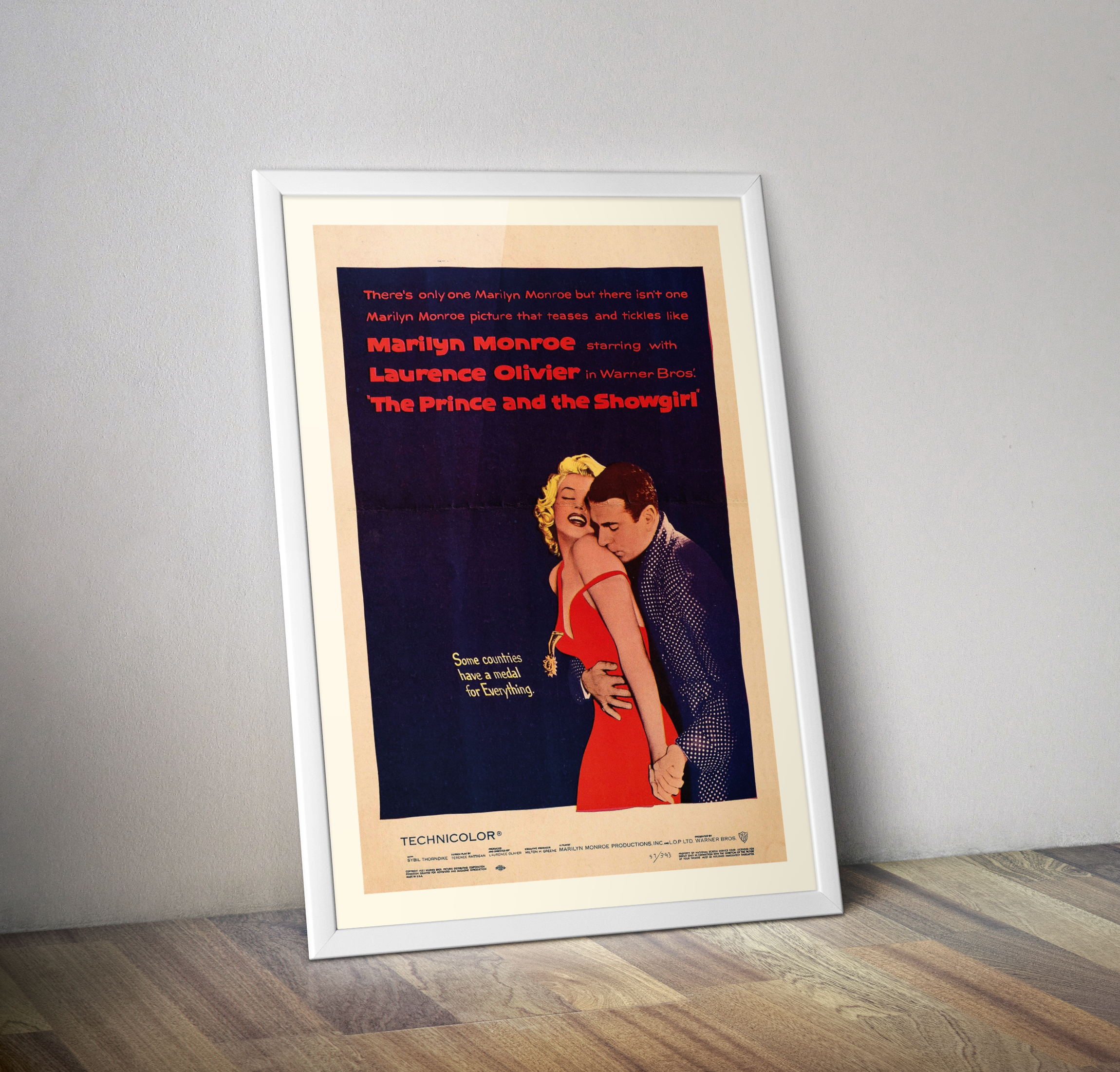 Affiche film Le Prince et la Danseuse 1957 I Poster The Prince and the Showgirl