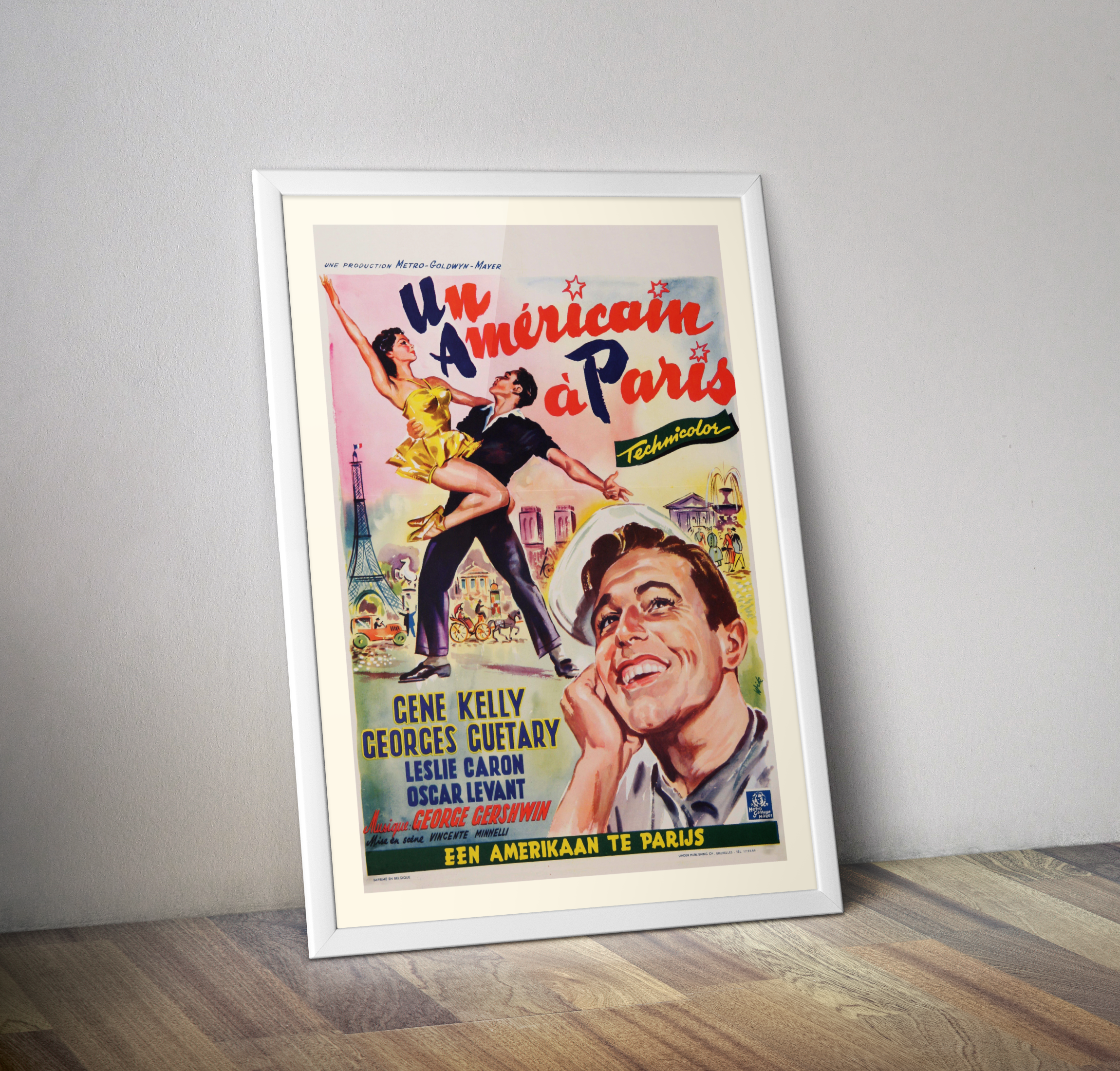 Affiche film Un américain à Paris 1951