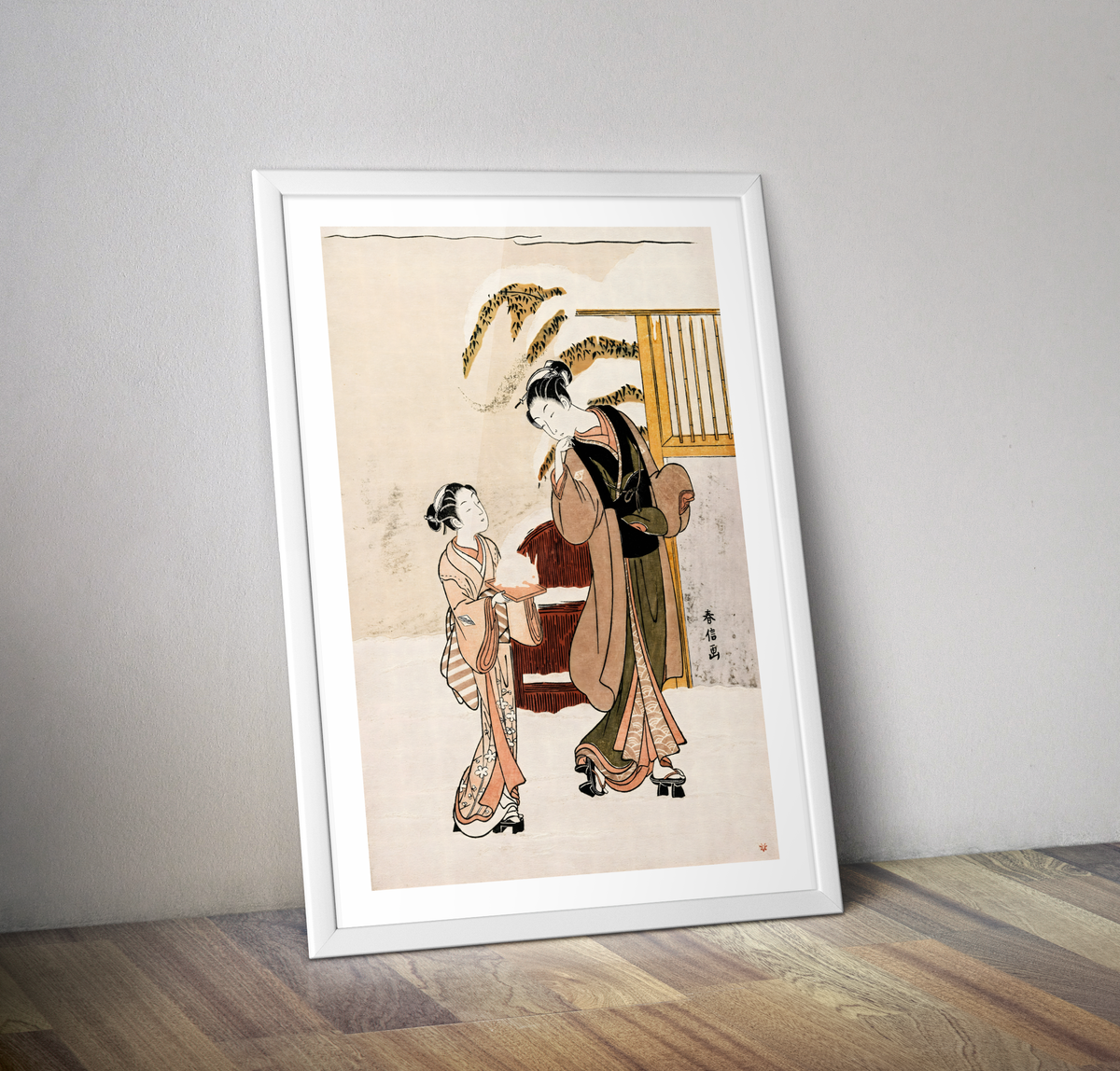 Estampe art asiatique Suzuki Harunobu - Poster affiche estampe Ukiyo-e