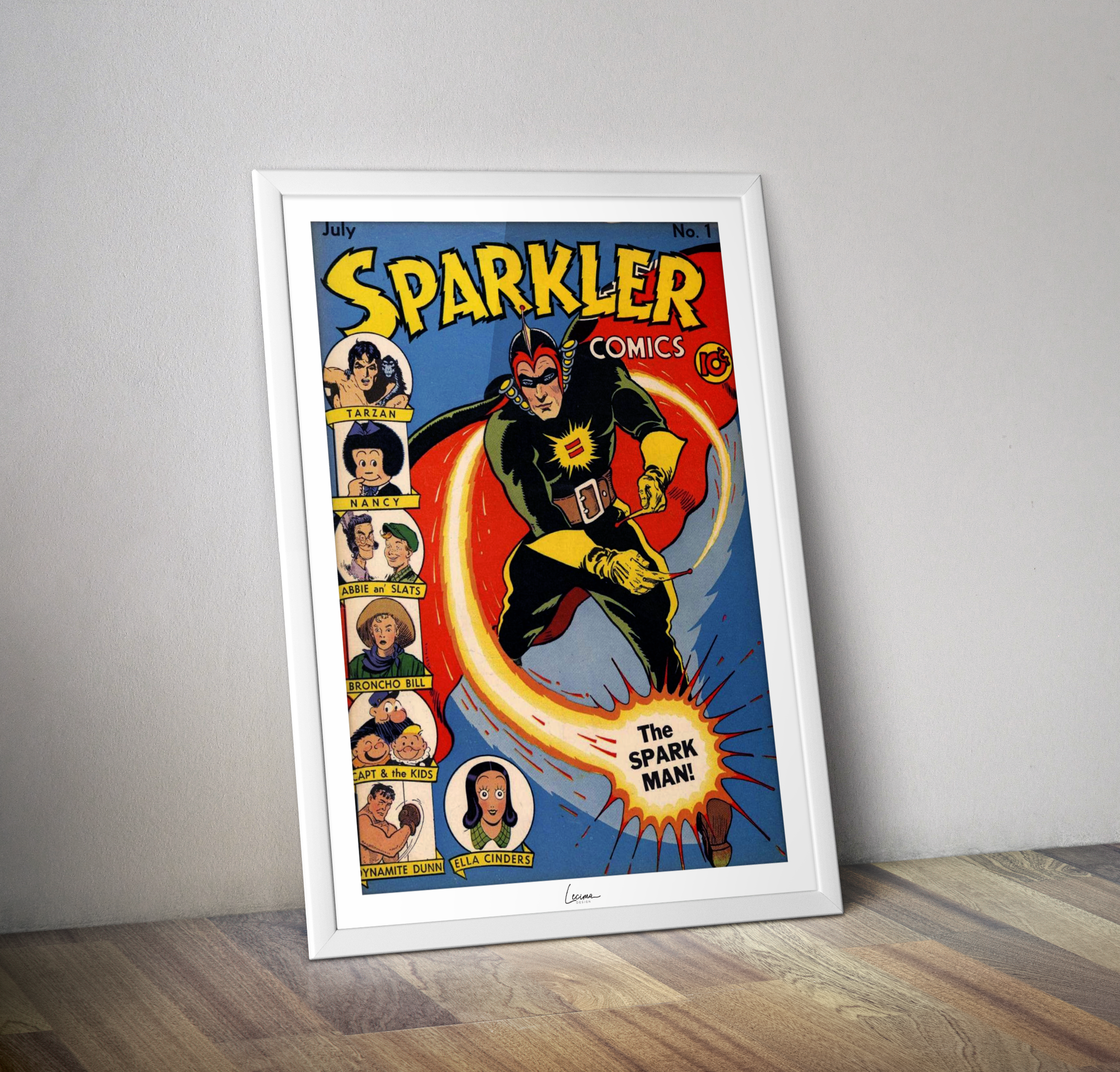 Poster SPARKLER comics - Affiche vintage Comic book