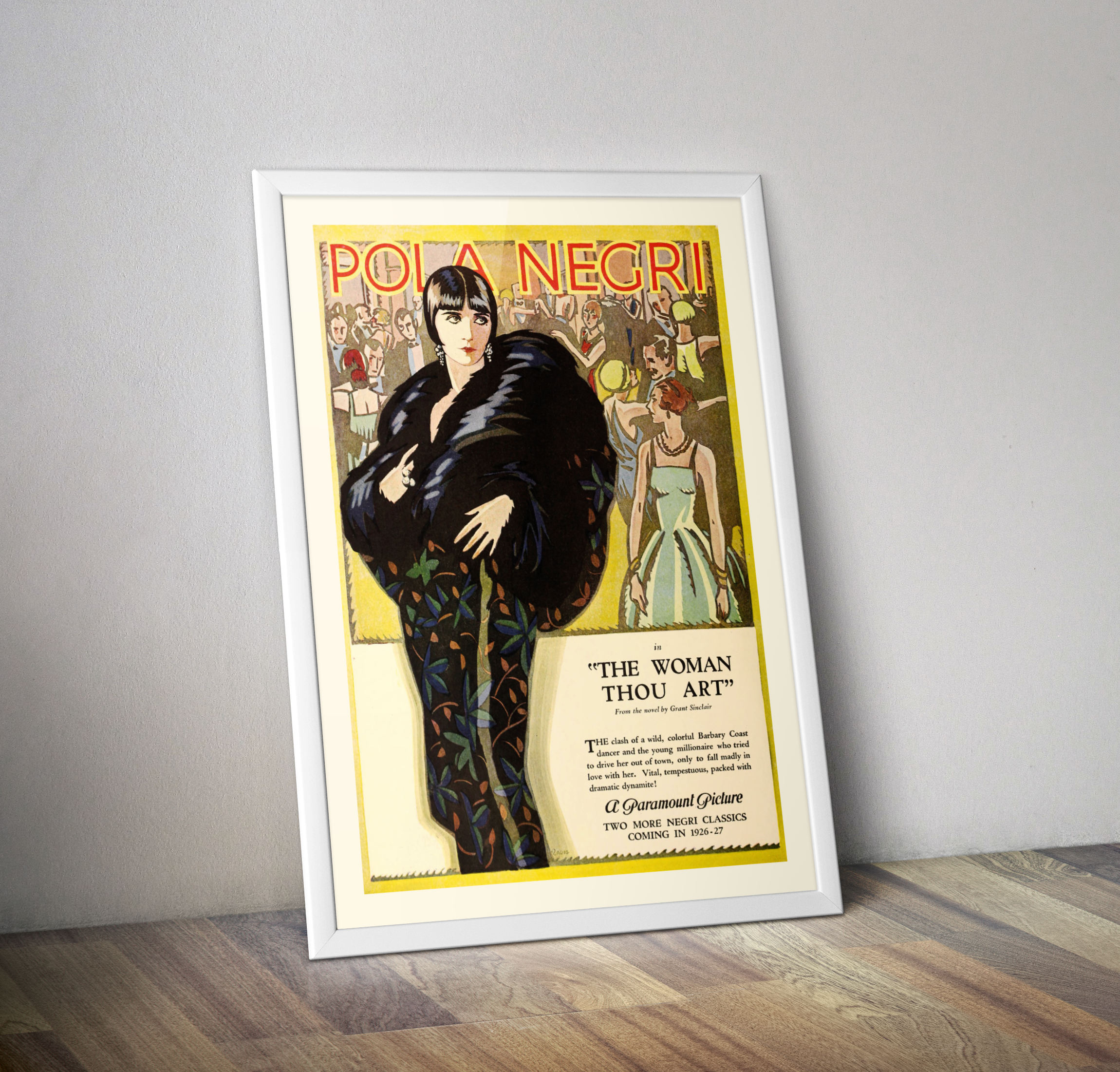 Affiche cinéma Pola Negri The Woman Thou Art 1926