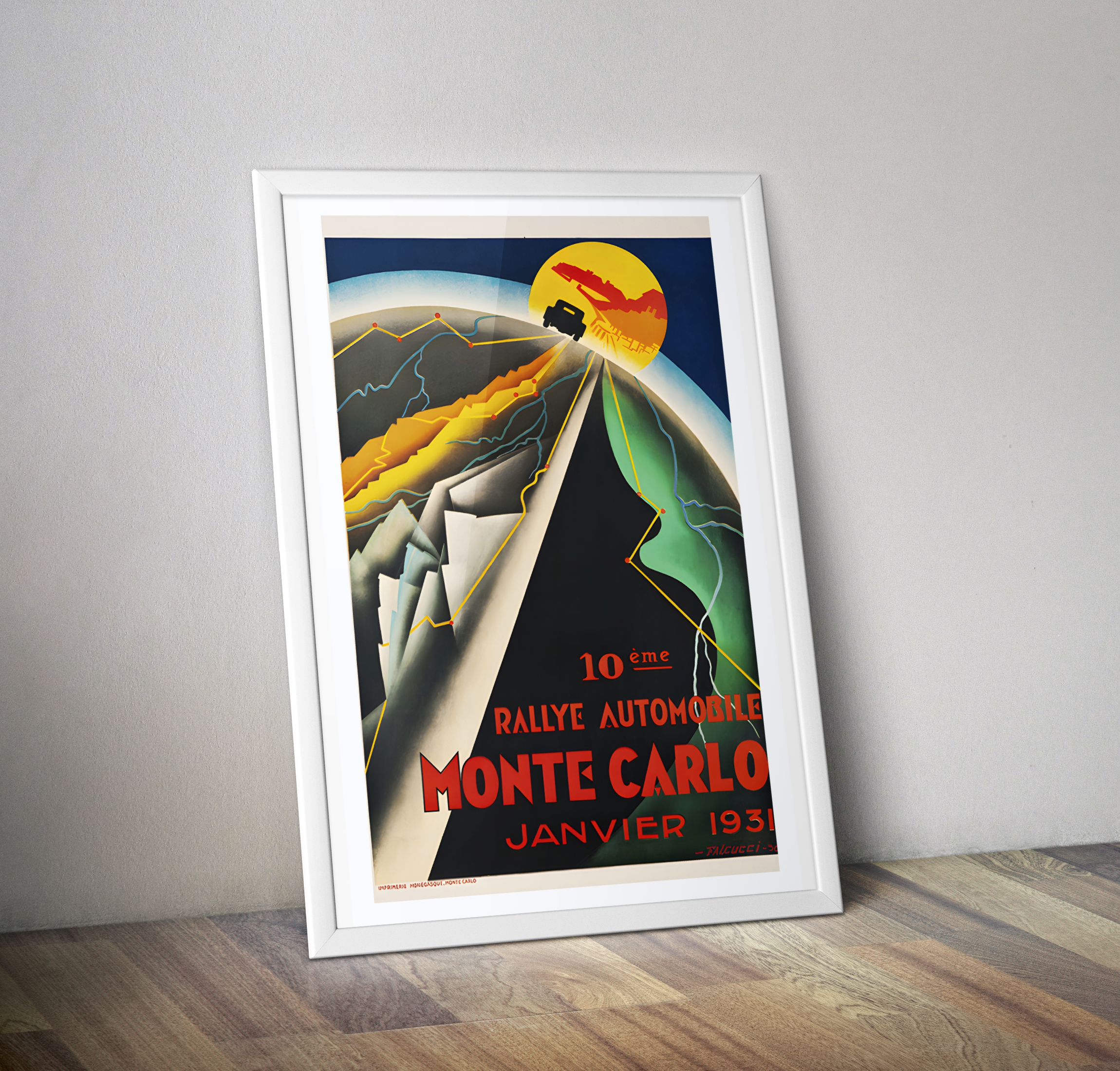 Affiche rétro Monaco 1931 - Poster vintage de Monaco 1931