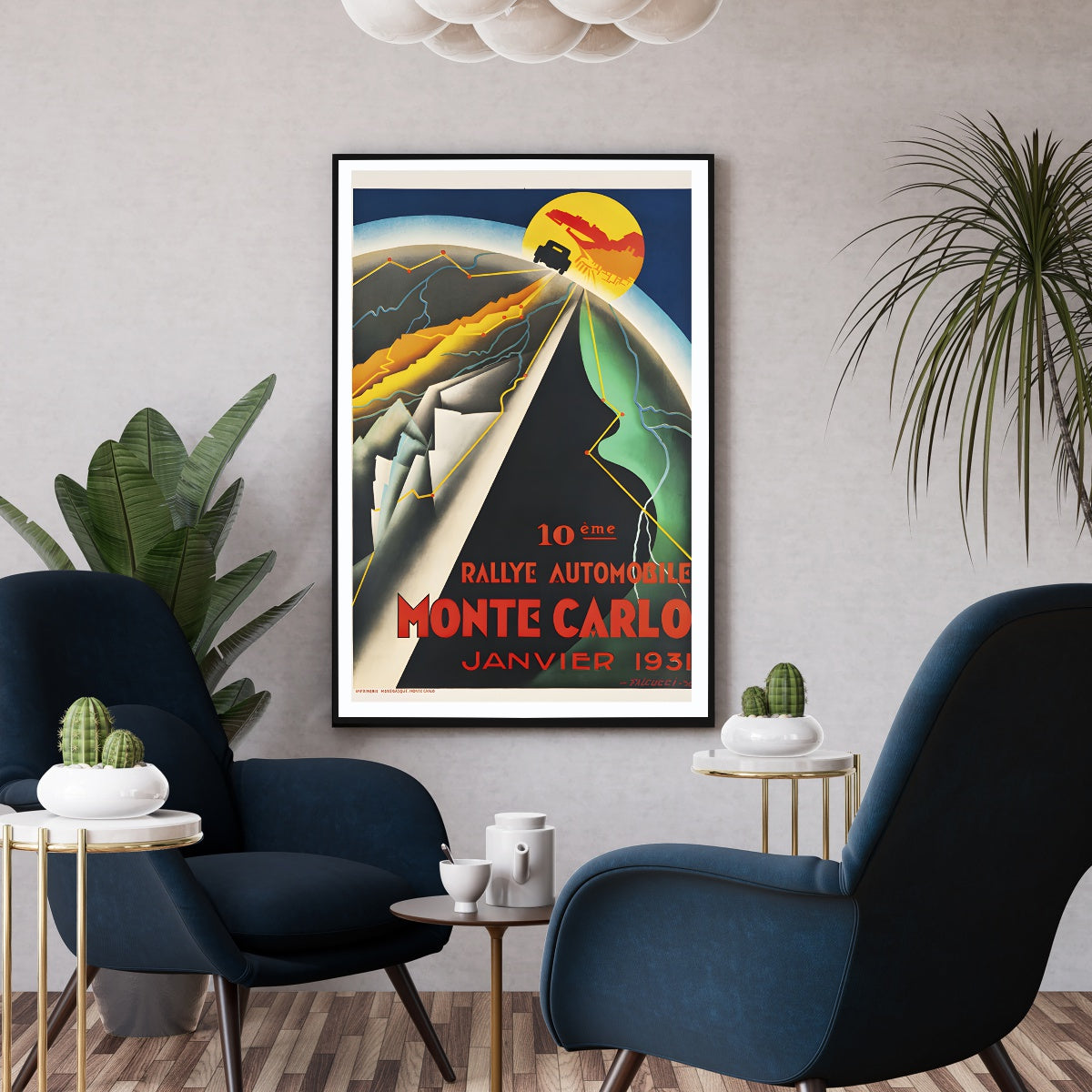 Affiche rétro Monaco 1931 - Poster vintage de Monaco 1931