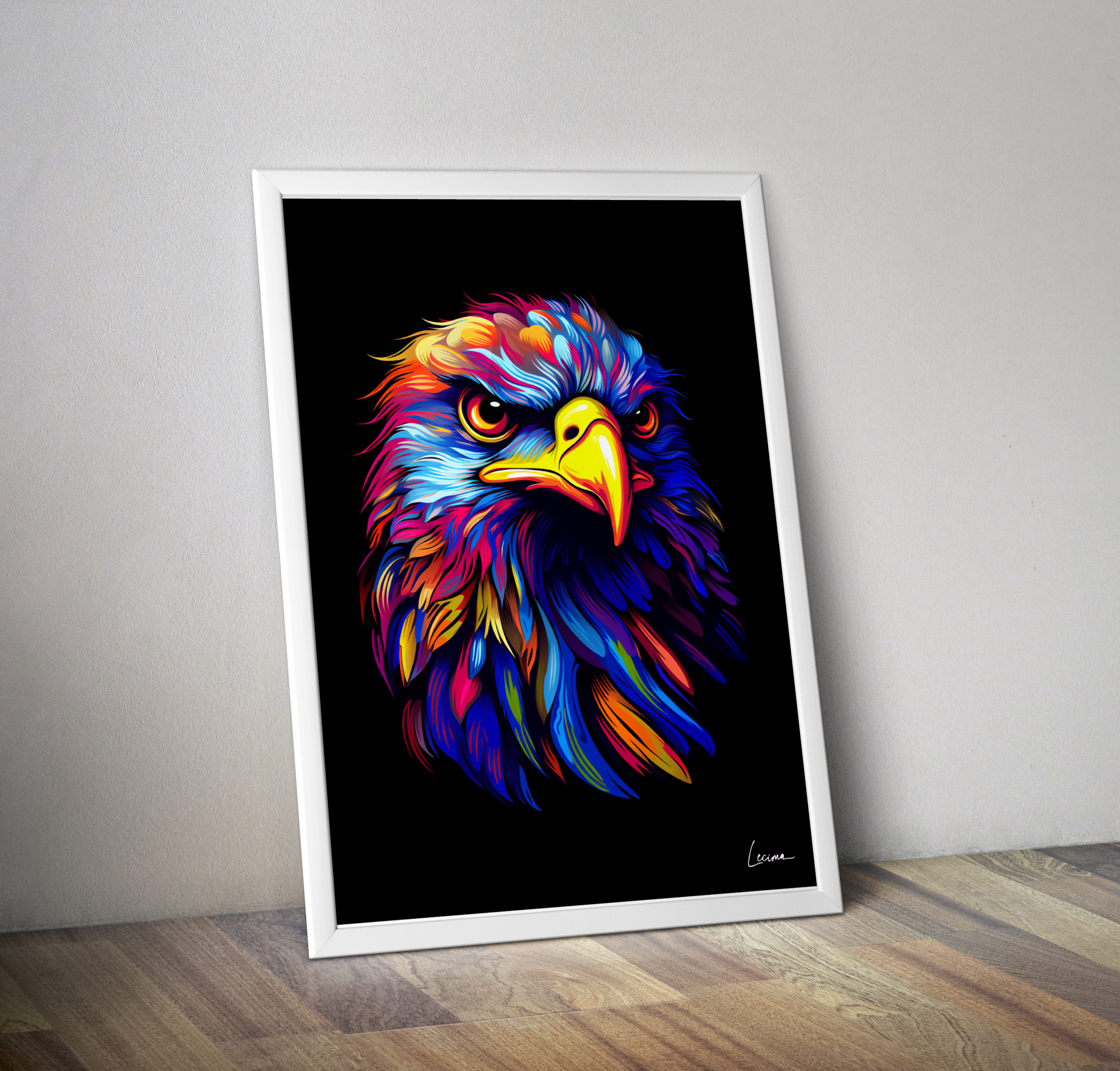 Affiche aigle décoration chambre enfant - Poster animaux aigle