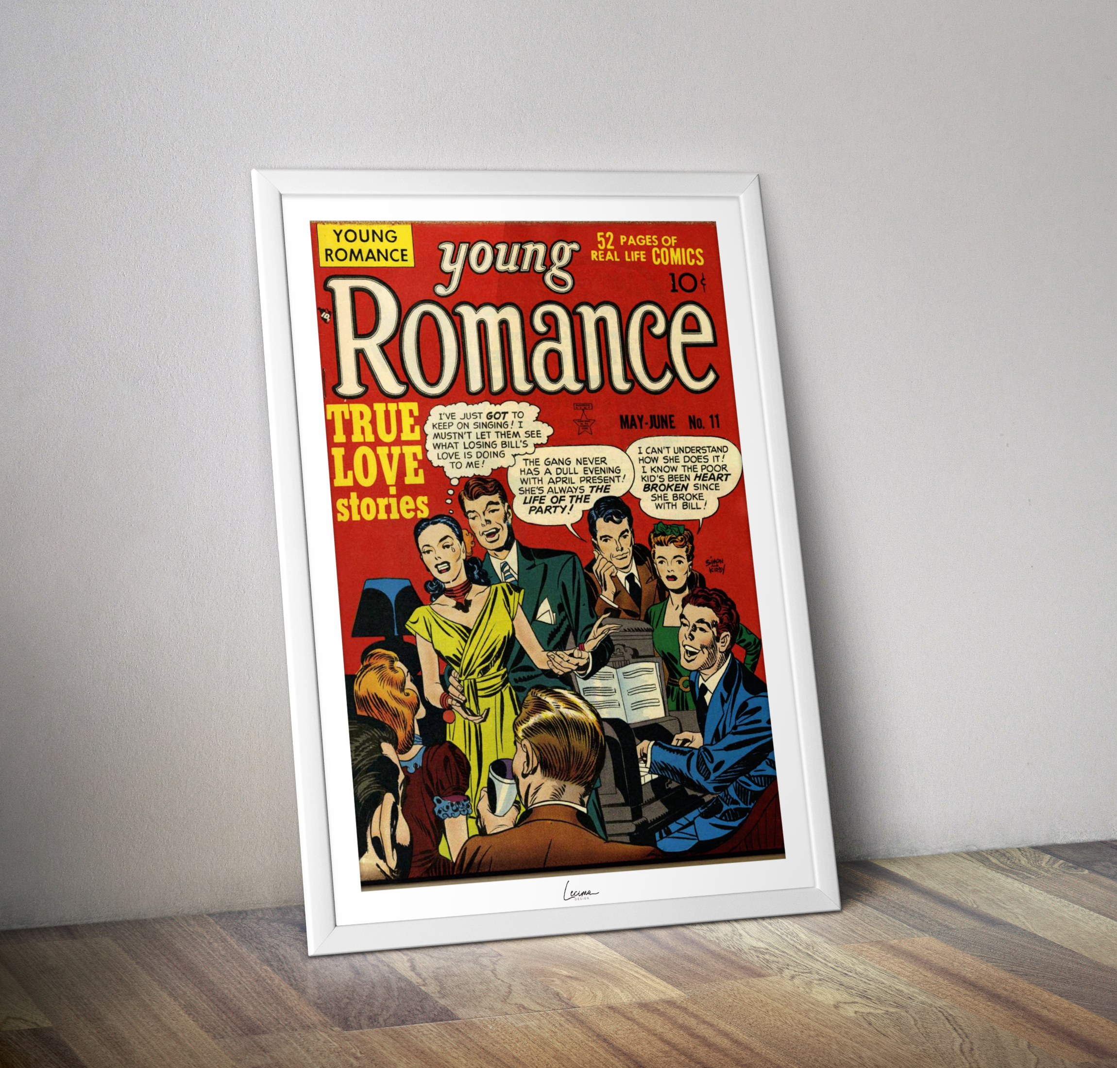 Affiche DS Comics Young Romance - Poster couverture Comics