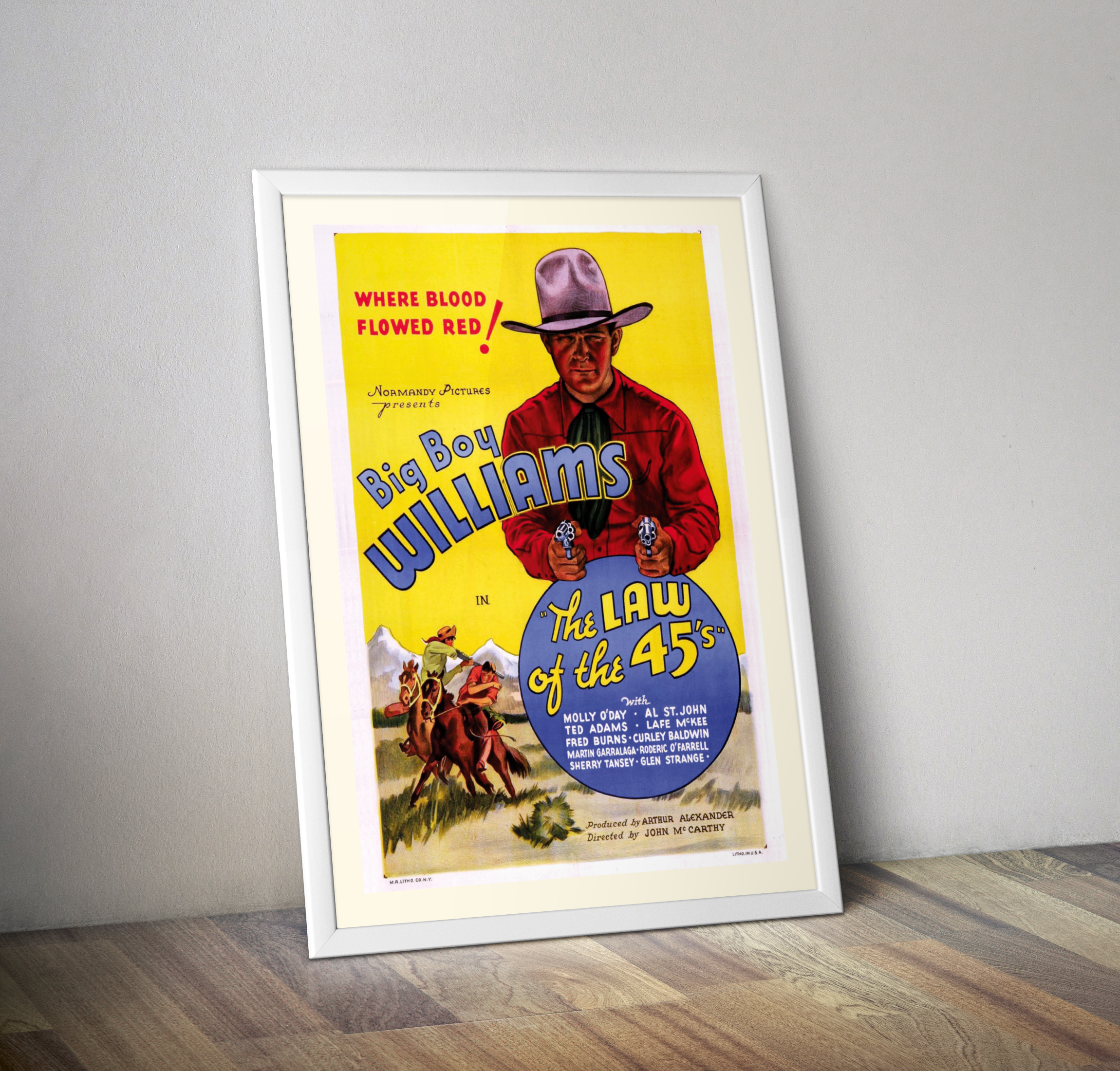 Affiche cinéma western Big Boy WILLIANS 1935