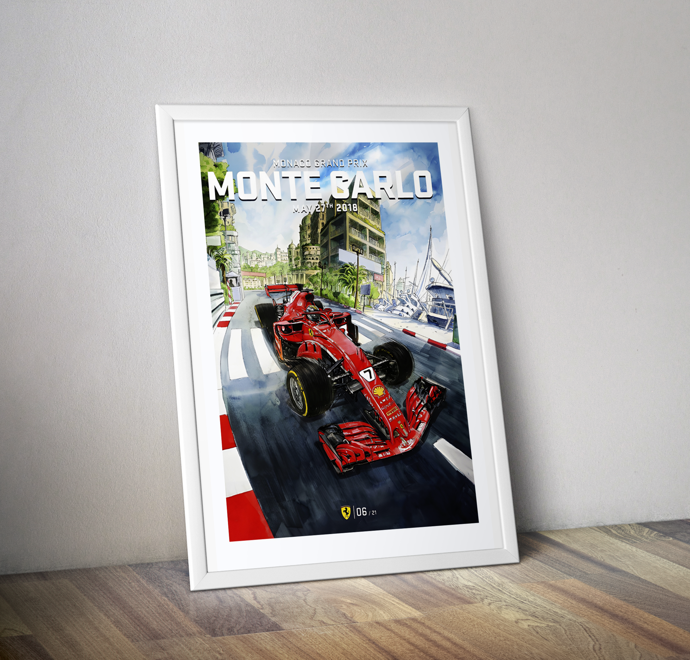 Affiche vintage grand prix de Monaco 2018 - Poster vintage Monaco