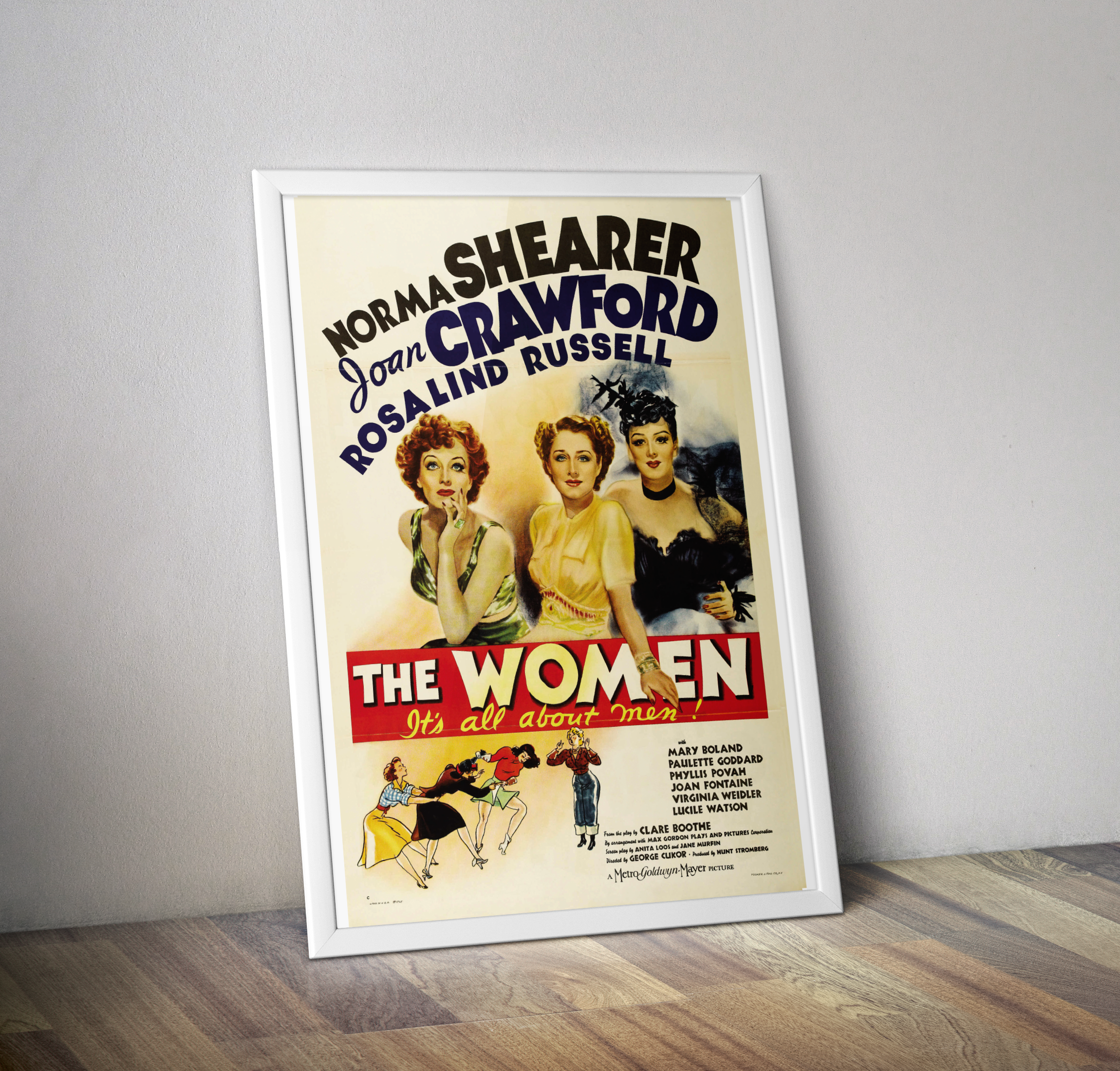 Affiche film The women it's all about men 1939 - Norma Shearer - Joan Crawford