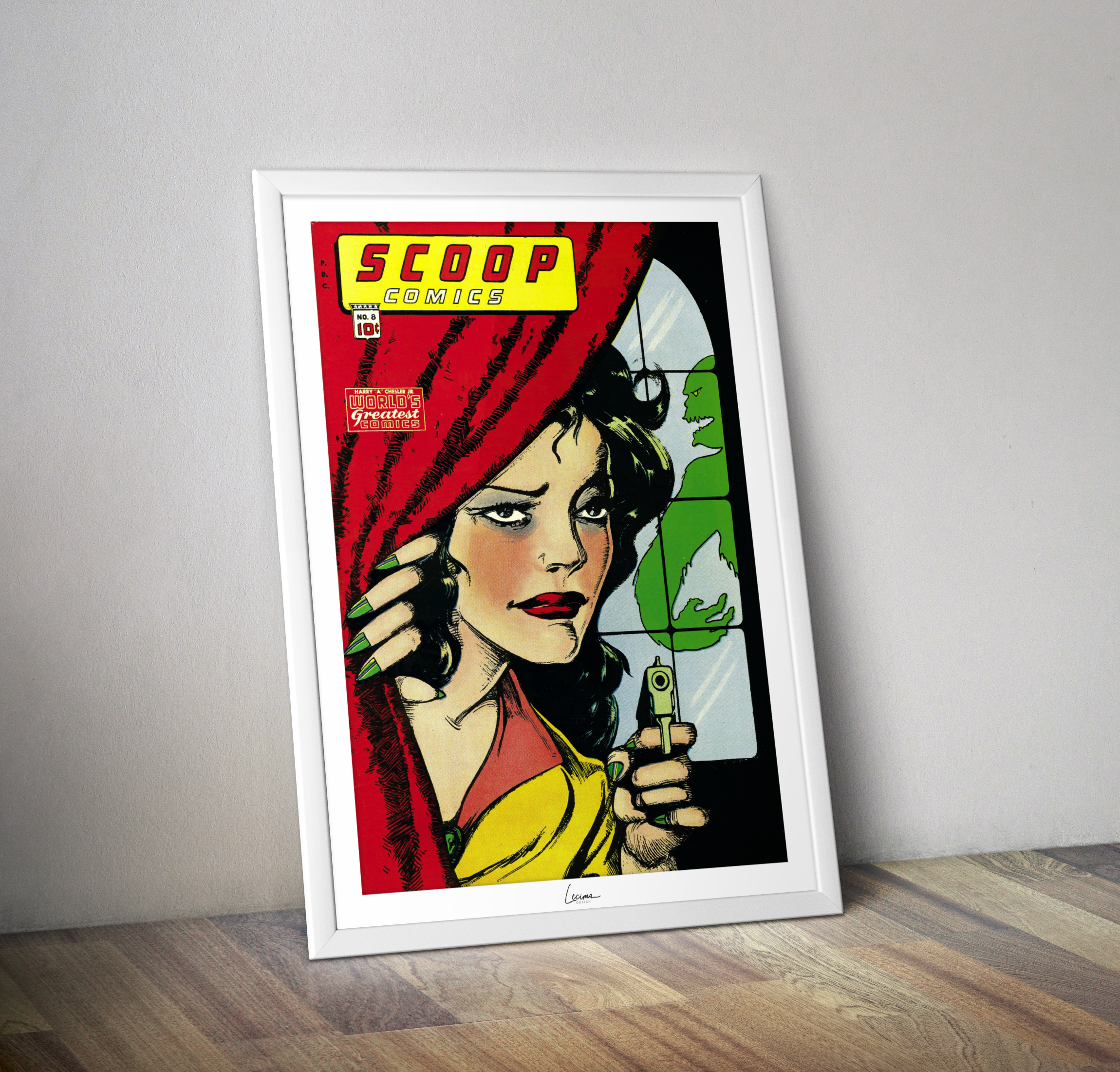Poster SCOOP comics - Affiche vintage comics