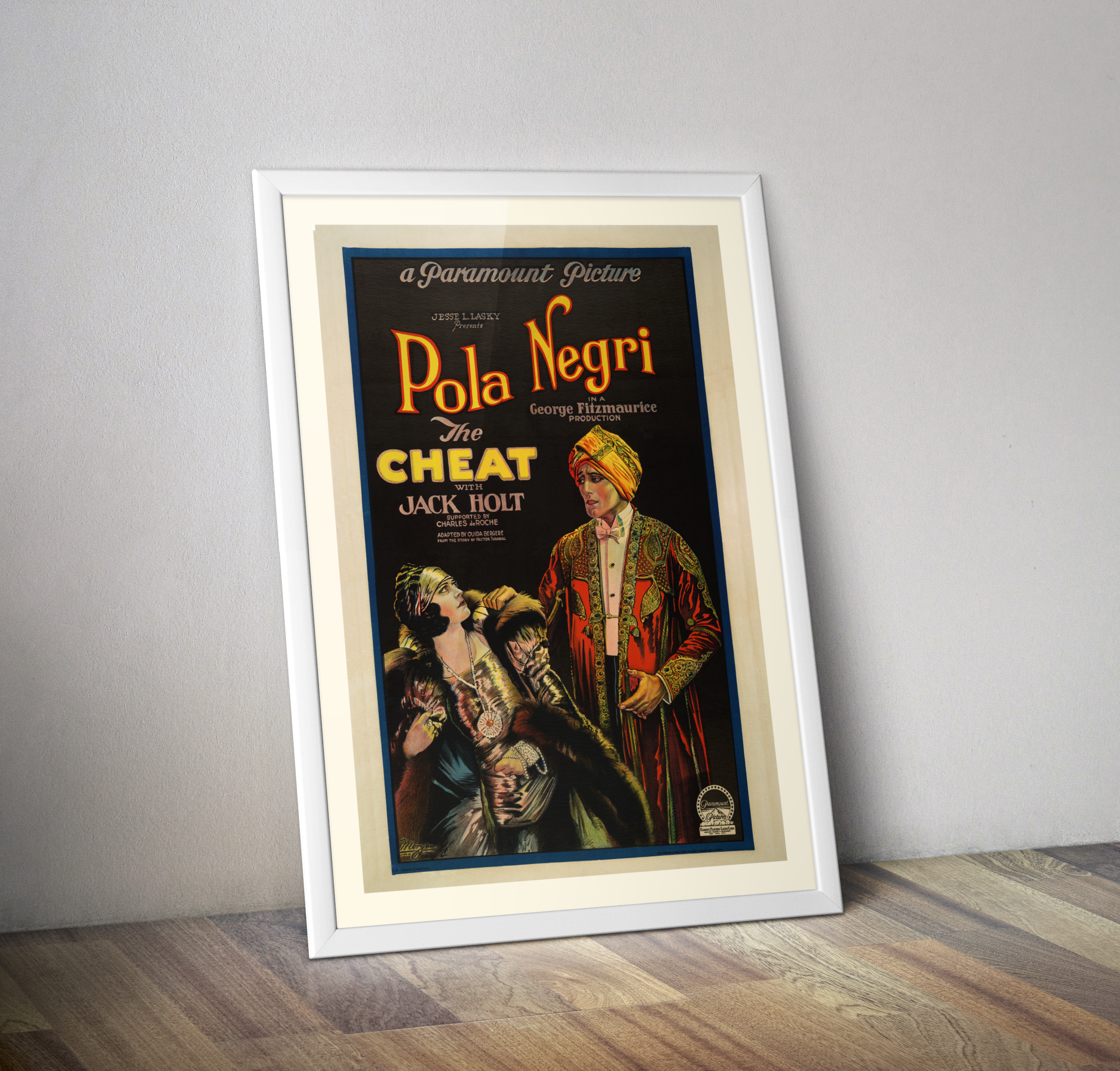 Affiche cinéma La frétissure The Cheat Pola Negri 1923