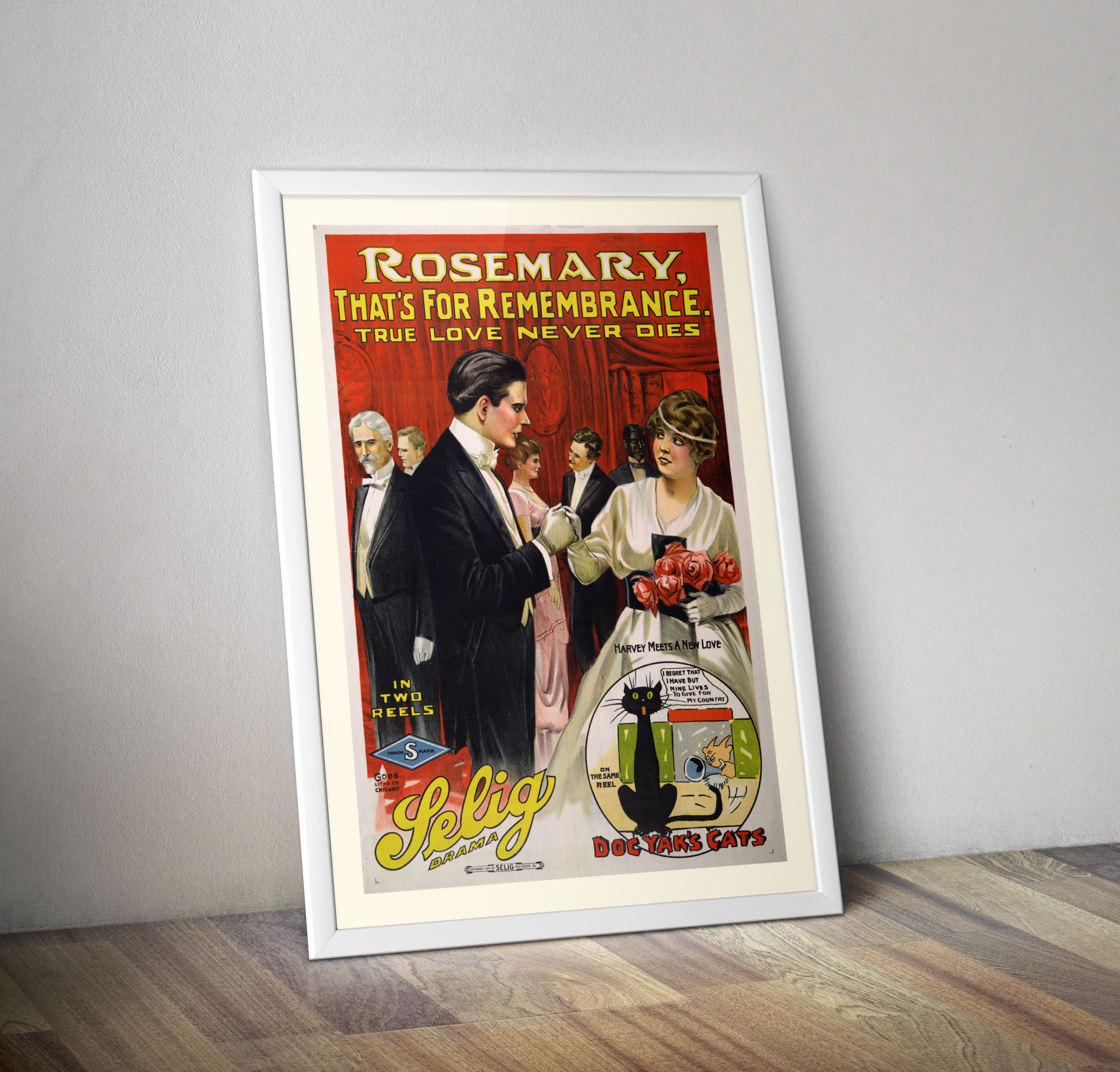 Affiche film Rosemary, that's for remembrance. True love never dies  1914