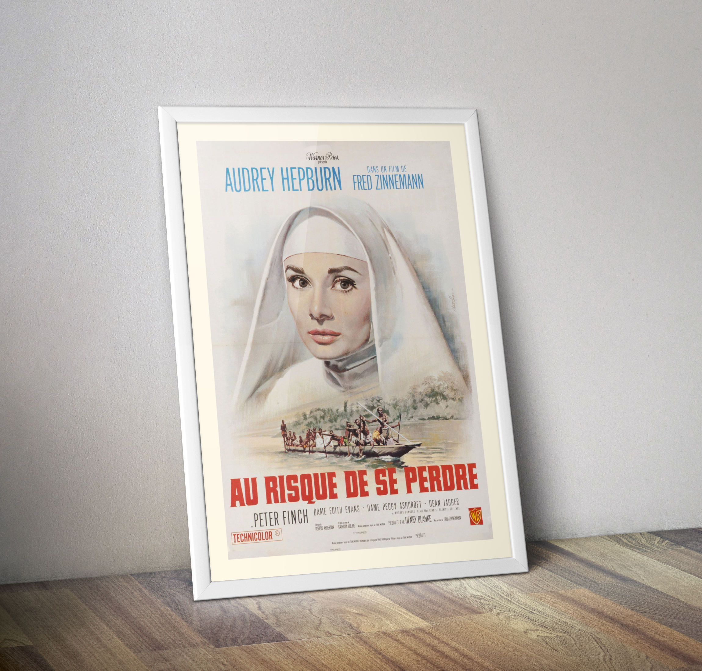 Affiche cinéma au risque de se perdre 1960