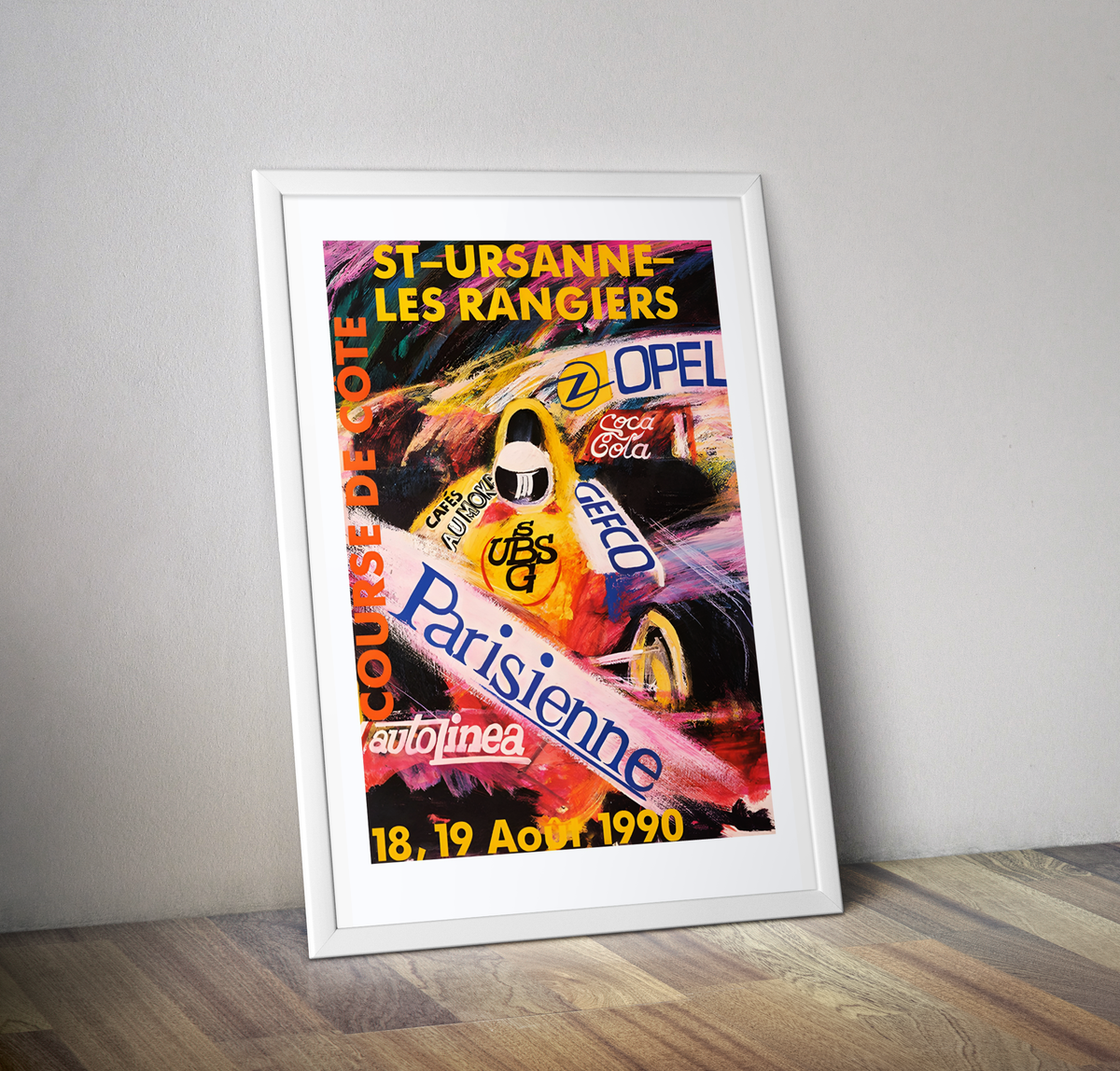 Affiche vintage course de cote - Poster rétro
