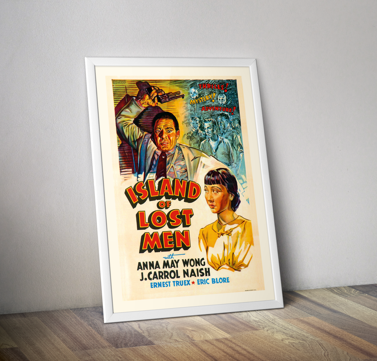 Affiche film L'Île des hommes perdus Kurt Neumann 1939 - Island of lost men