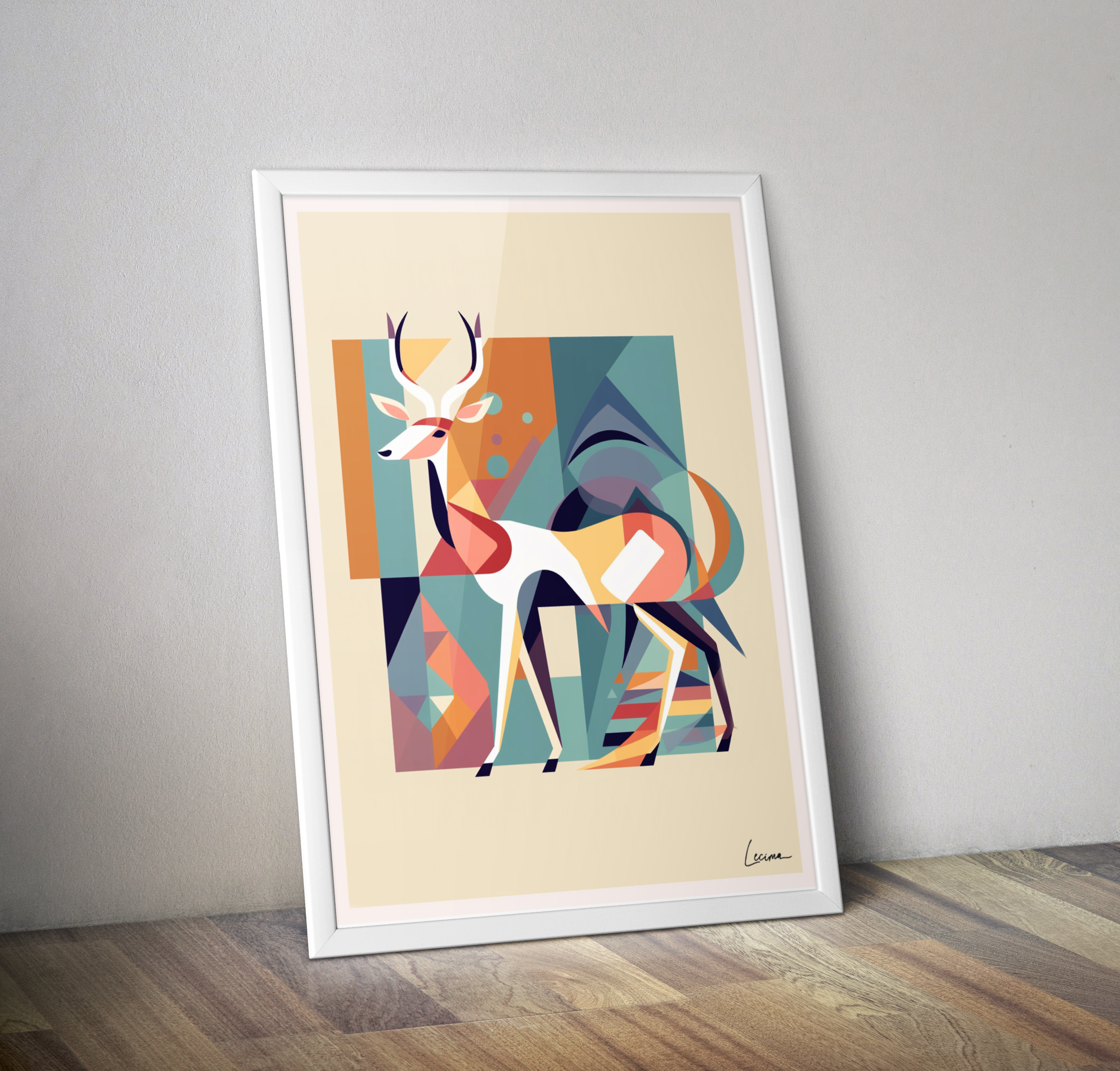 Affiche bébé décoration chambre cerf - Poster baby room