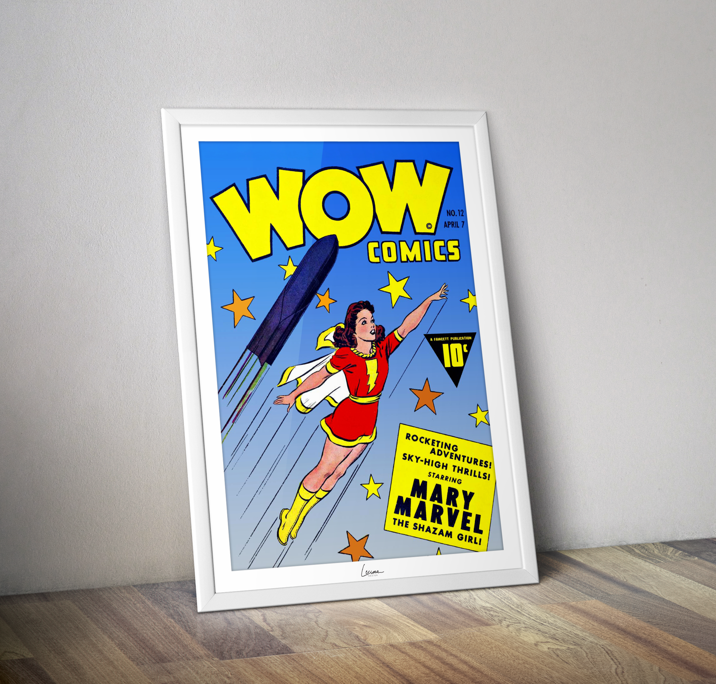Poster DC Comics Wow 1943 - Affiche Mary Marvell