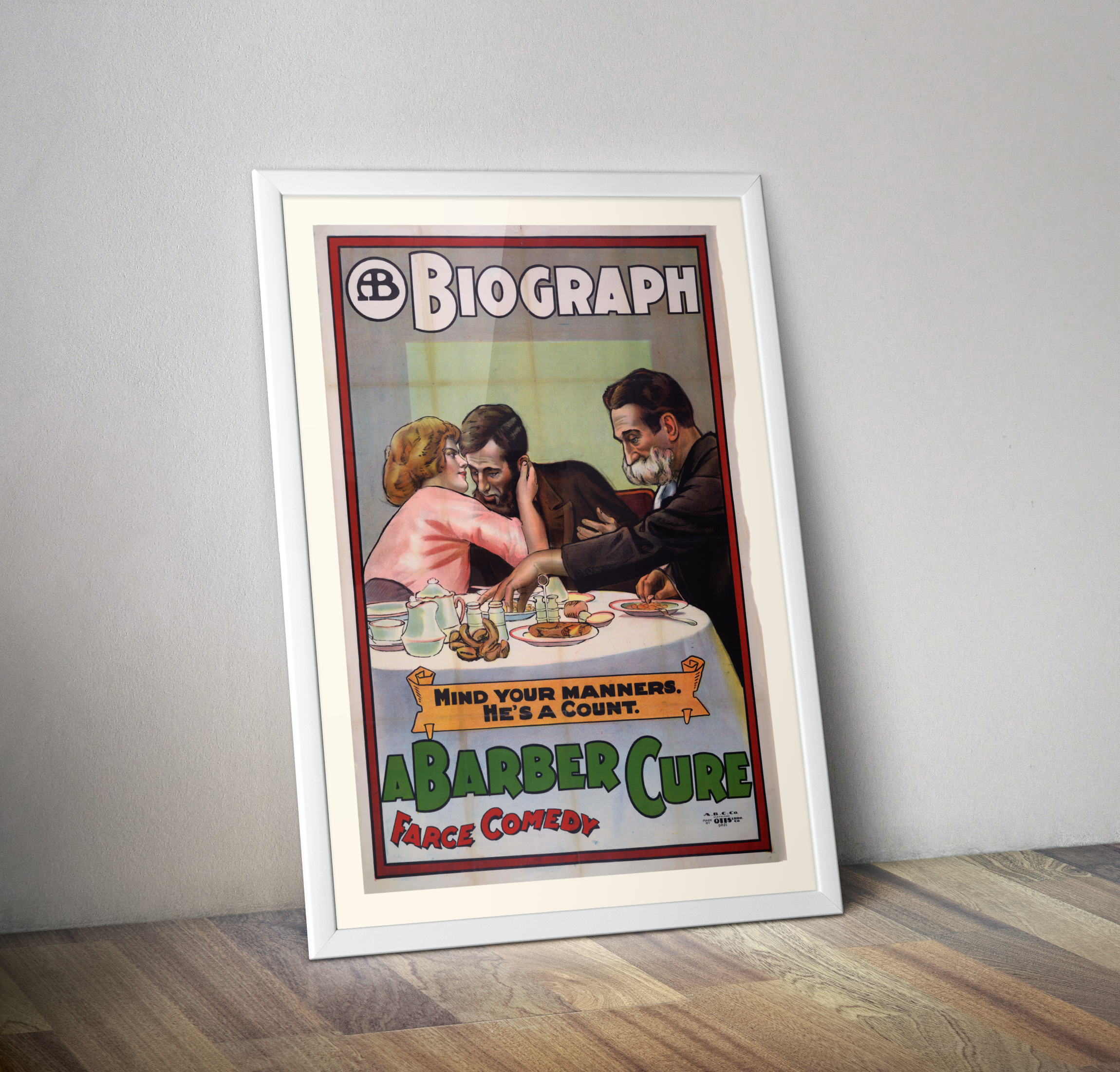 Affiche film A barber cure de 1913 - Film de Edward Dillon