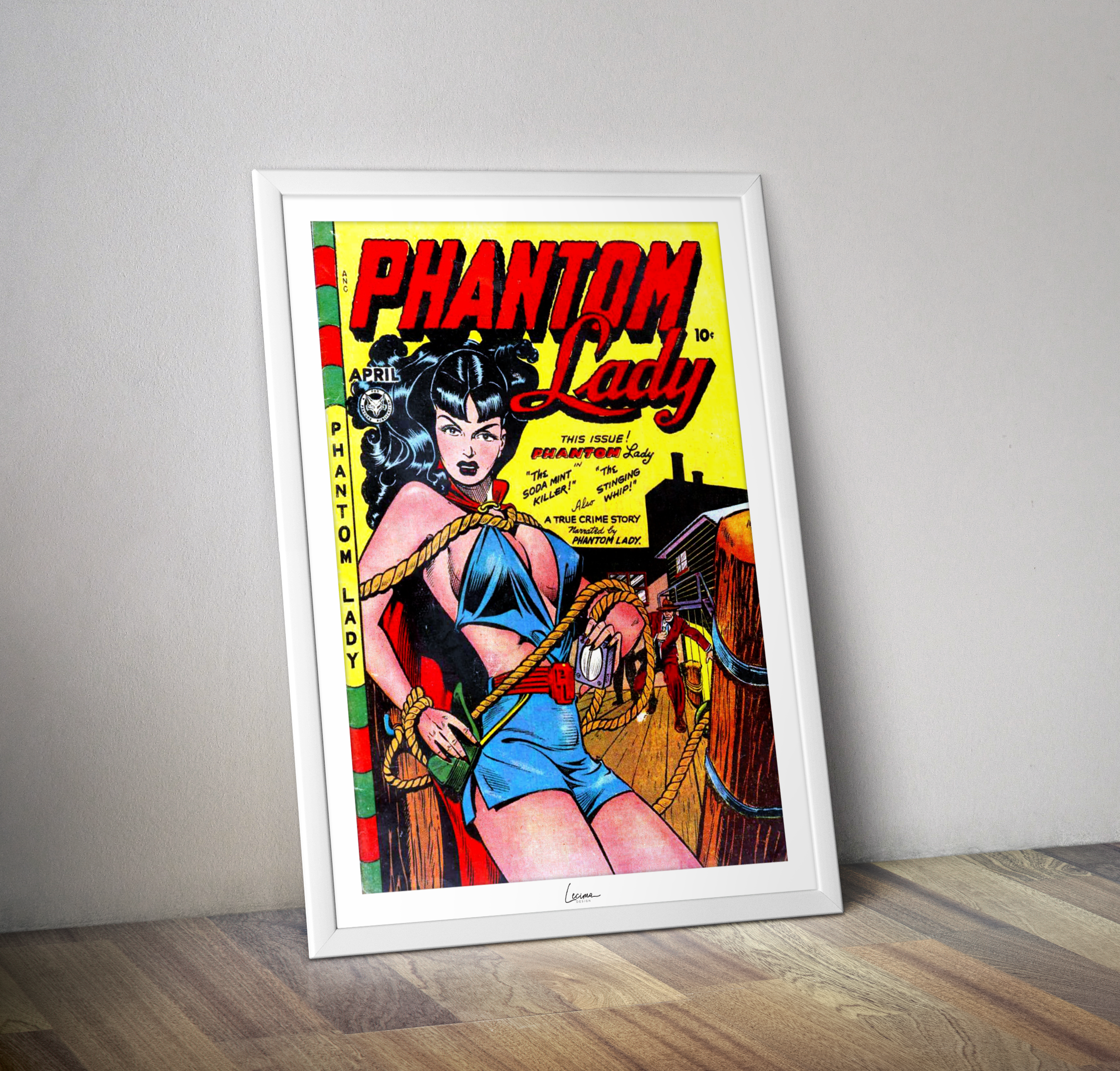 Poster The Phantom Lady Omnibus - Affiche vintage couverture comics