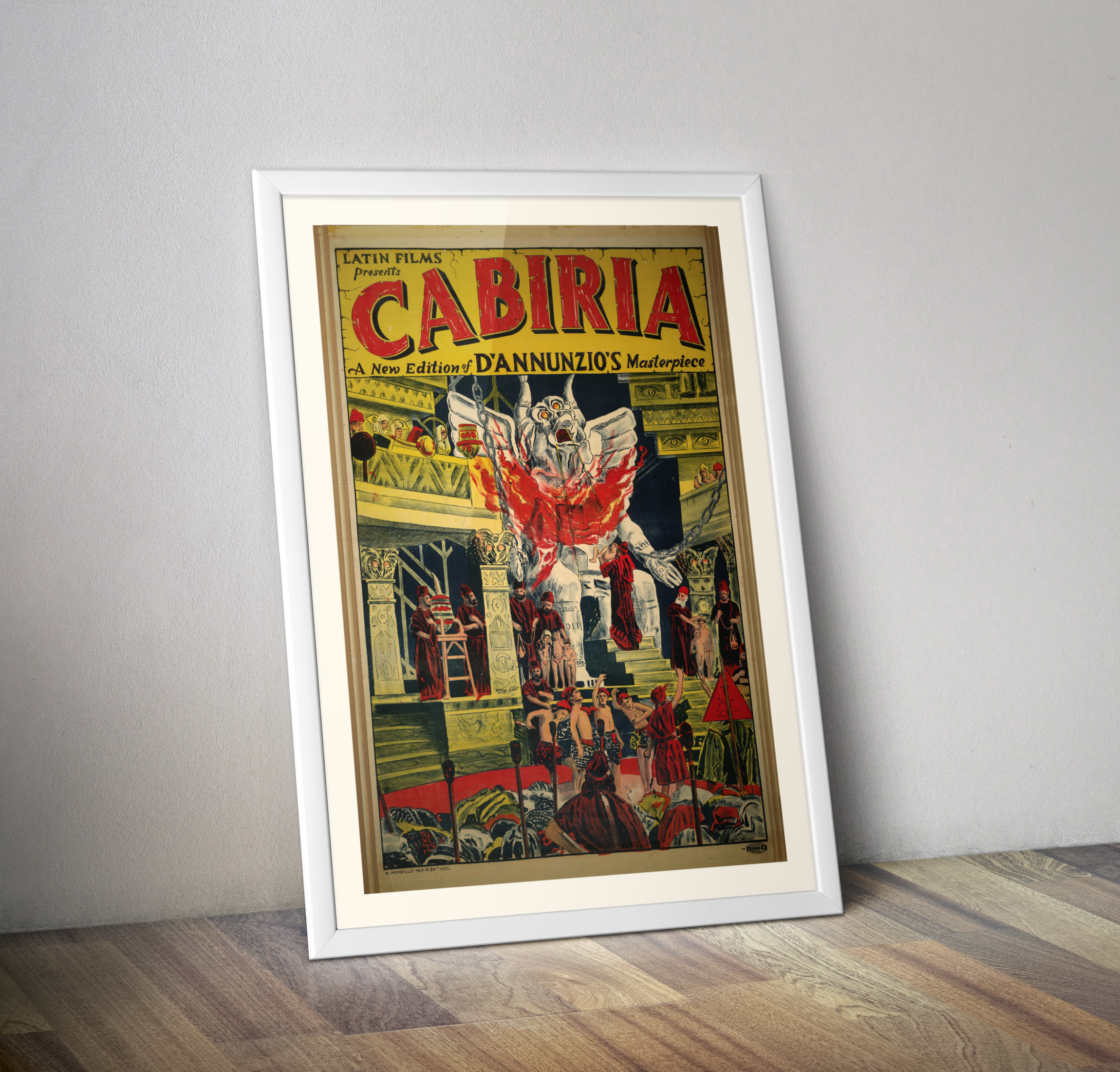 Affiche film CABIRIA 1914 de Giovanni Pastrone