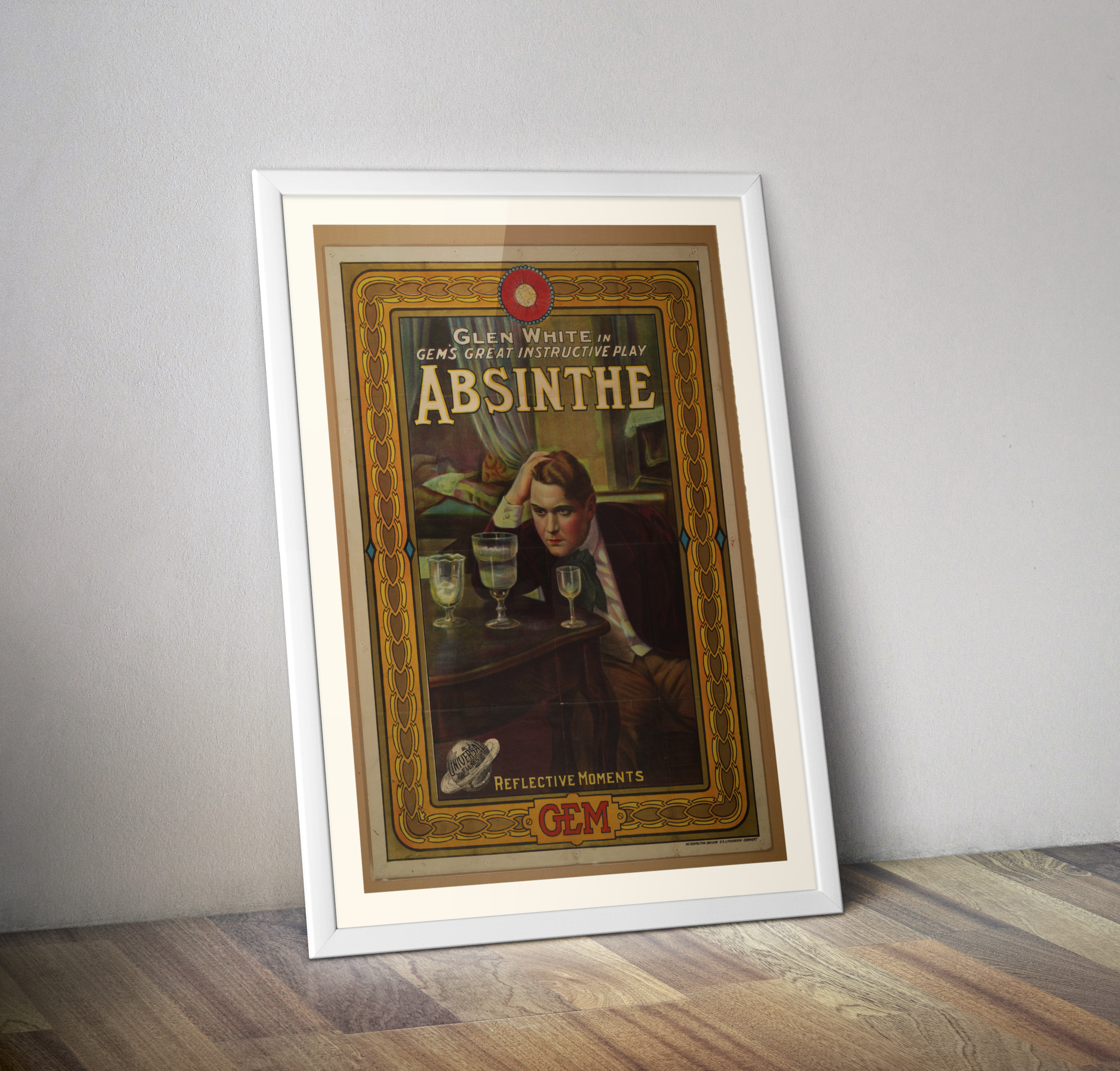 Affiche film Absinthe 1913 - Vintage advertising poster