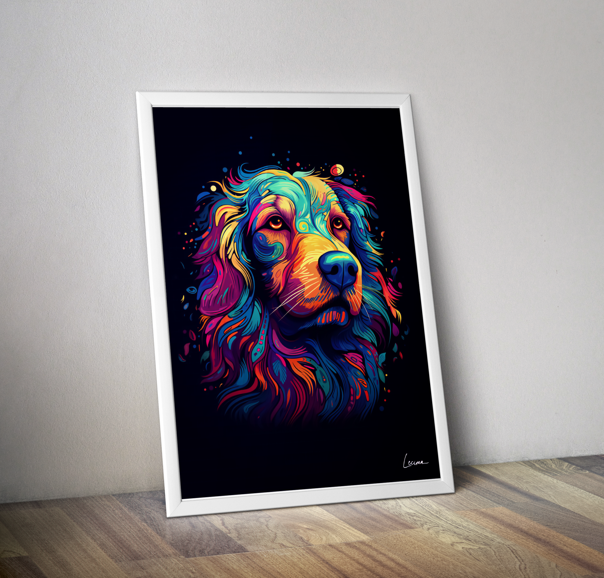 Affiche décoration murale chien - Poster enfant animaux